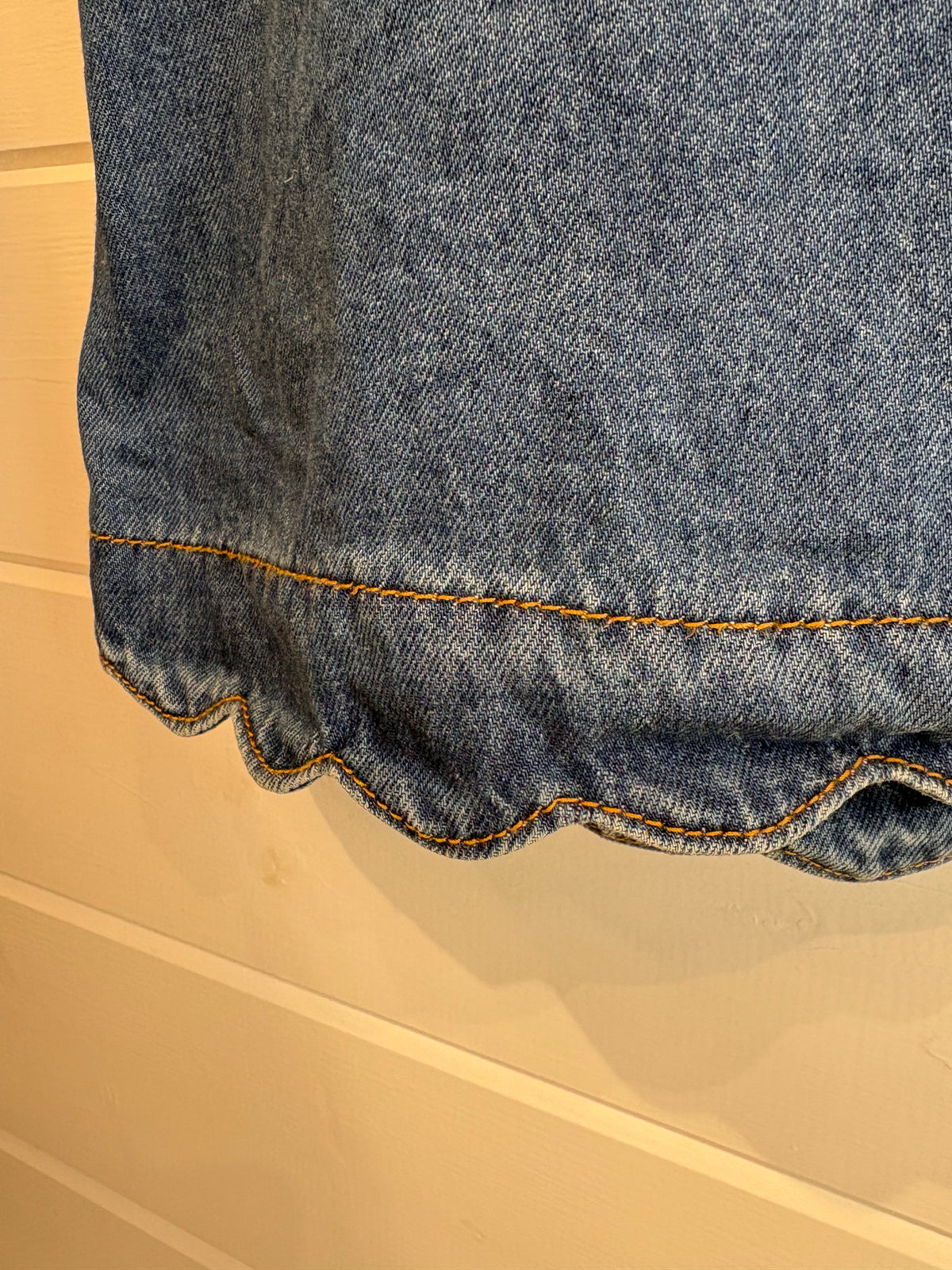 Sass Vale Scalloped Denim Dress - 16