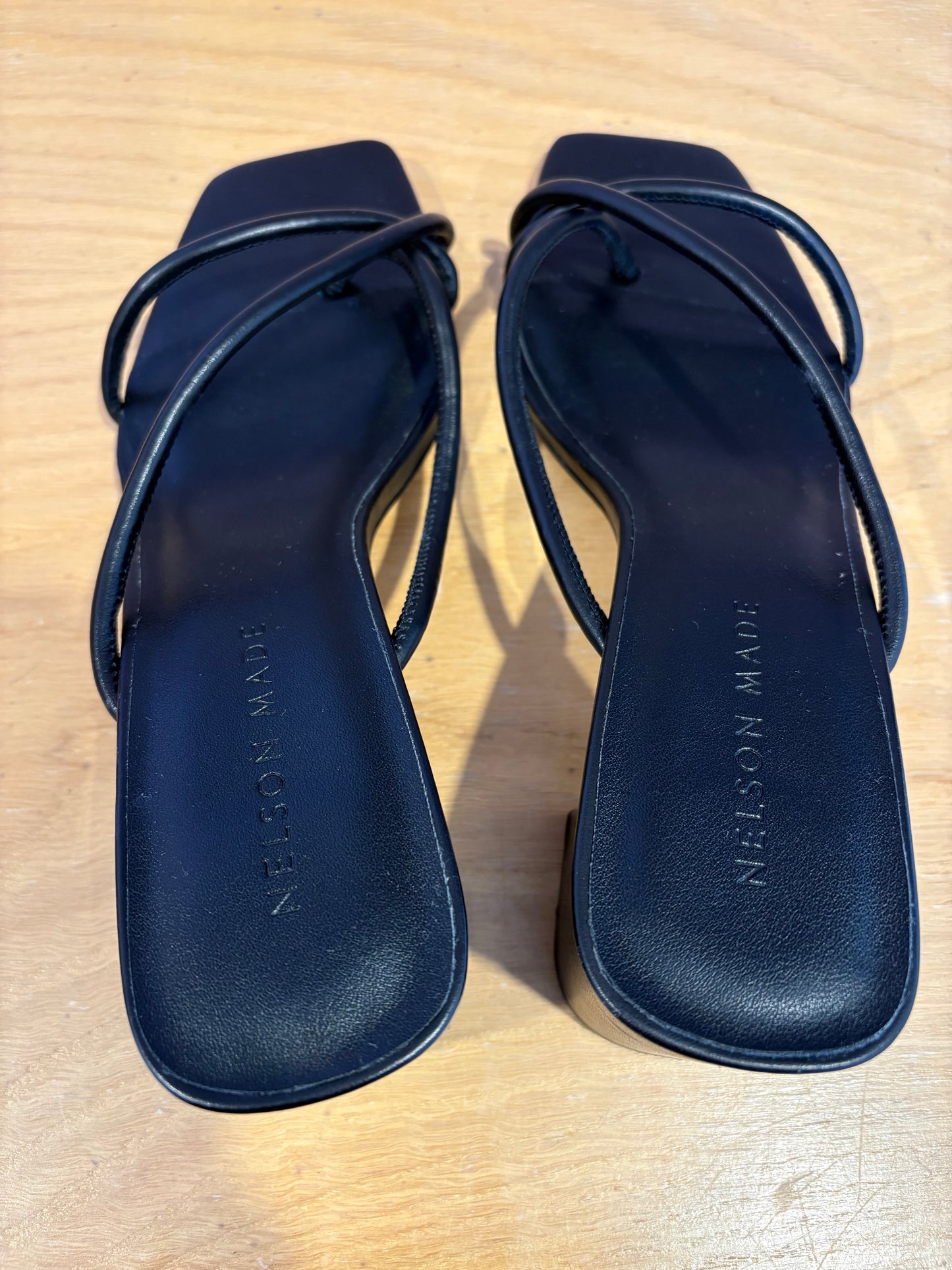 Nelson Made - Roma Mule, Black Calf - 40