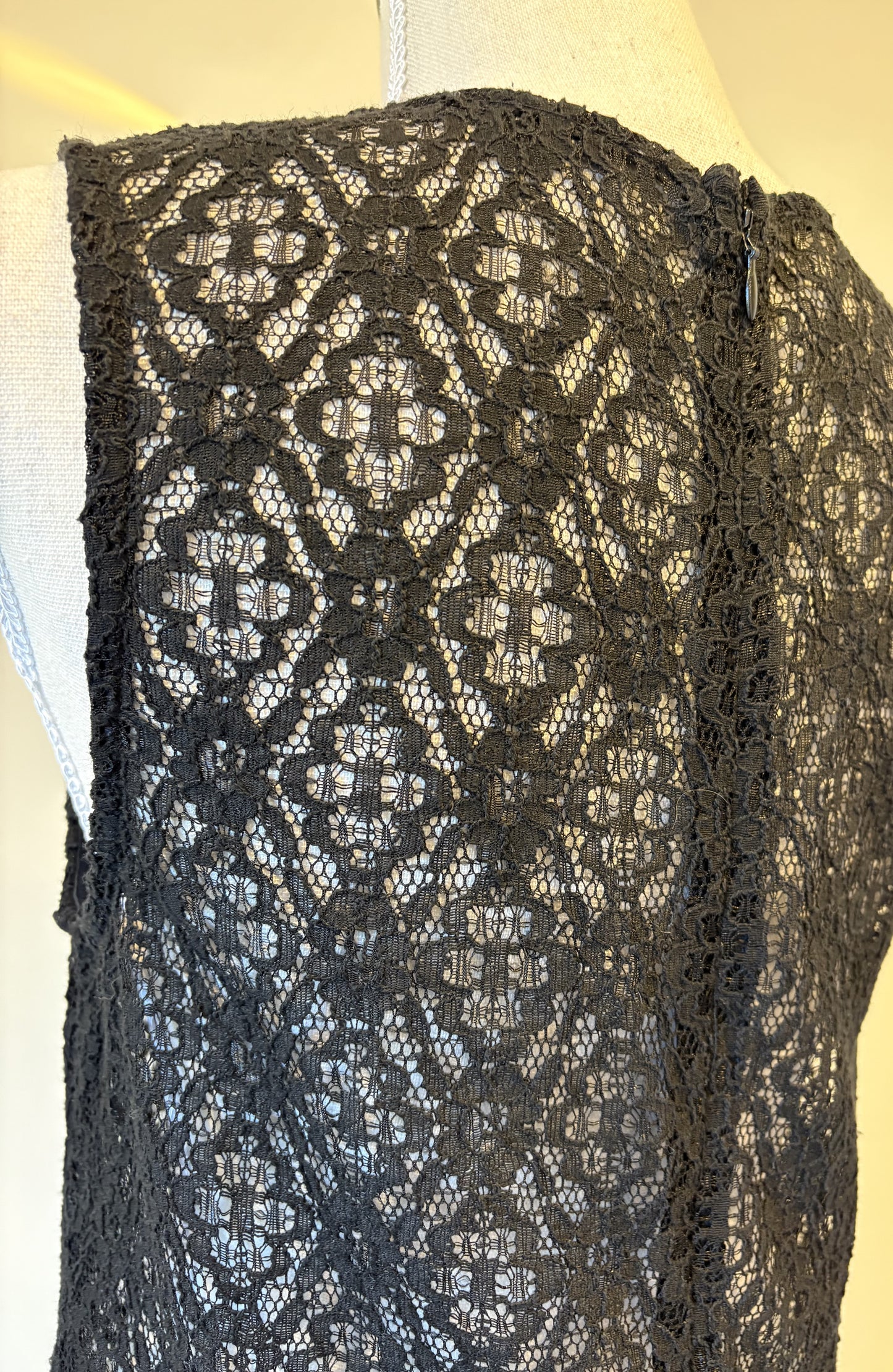 Storm, lace dress with feather skirt - 12