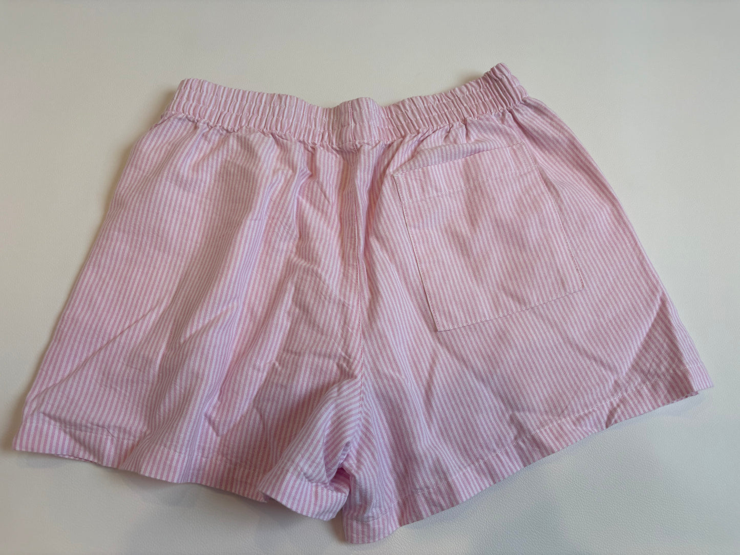 Glassons Pink / White Stripe Shorts - 6