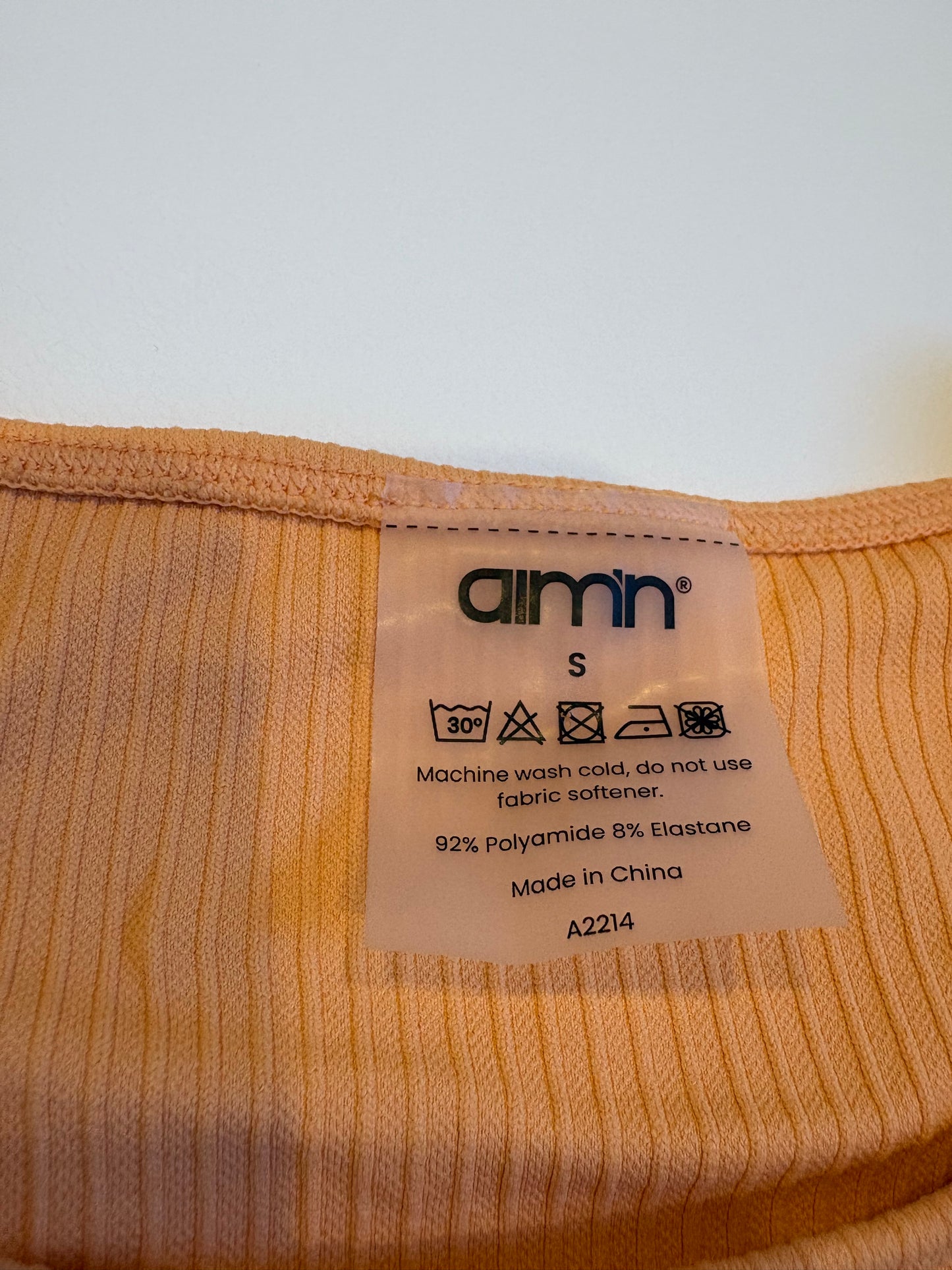 Aim'n Ribbed Seamless Crop Top - S