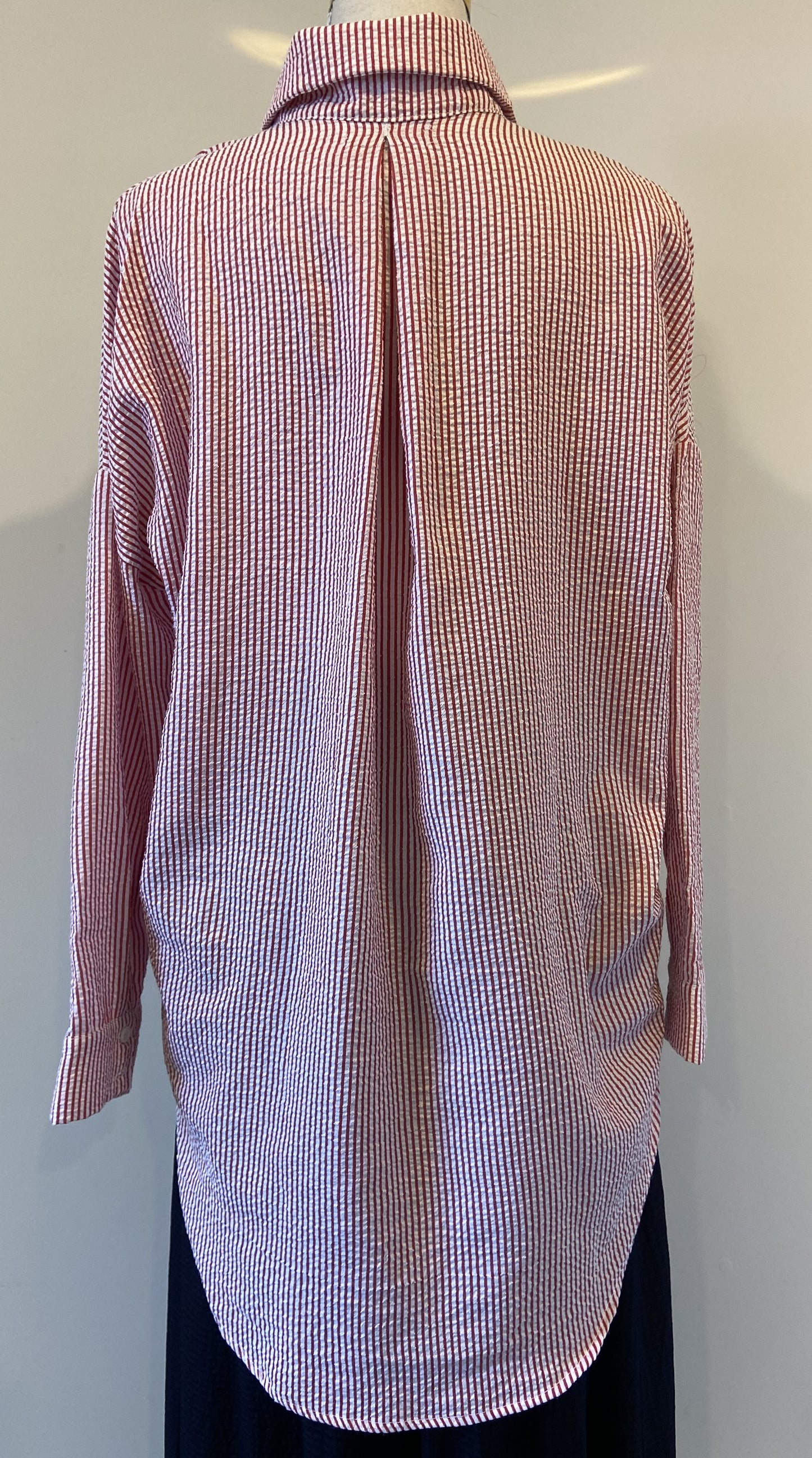 Blak Love Defiant Shirt - Red / White Stripe