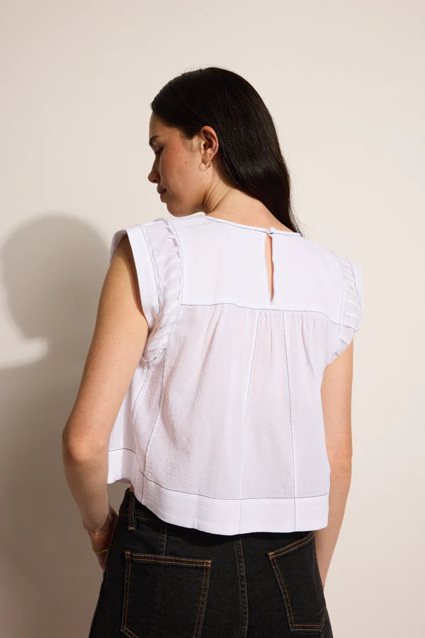 Max Elsie Stitch Detail Shell Top - 18