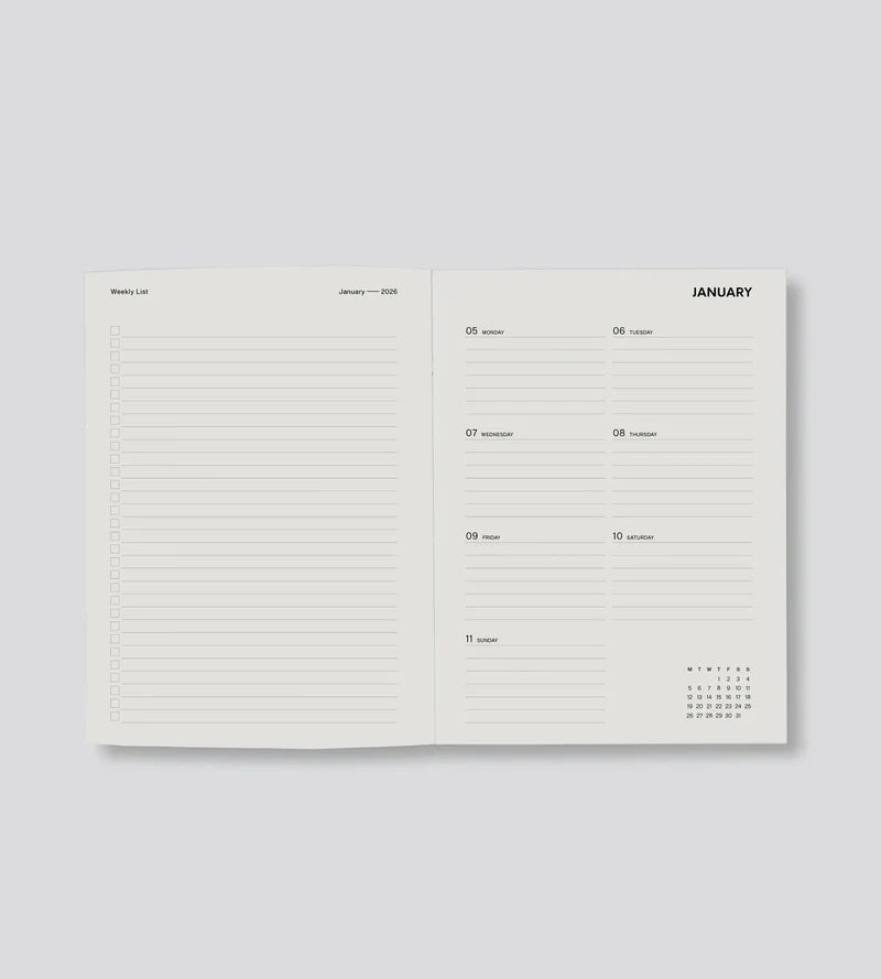 Father Rabbit x Juliette Hogan - Weekly Diary 2026 - Petal Parade (RRP $55)