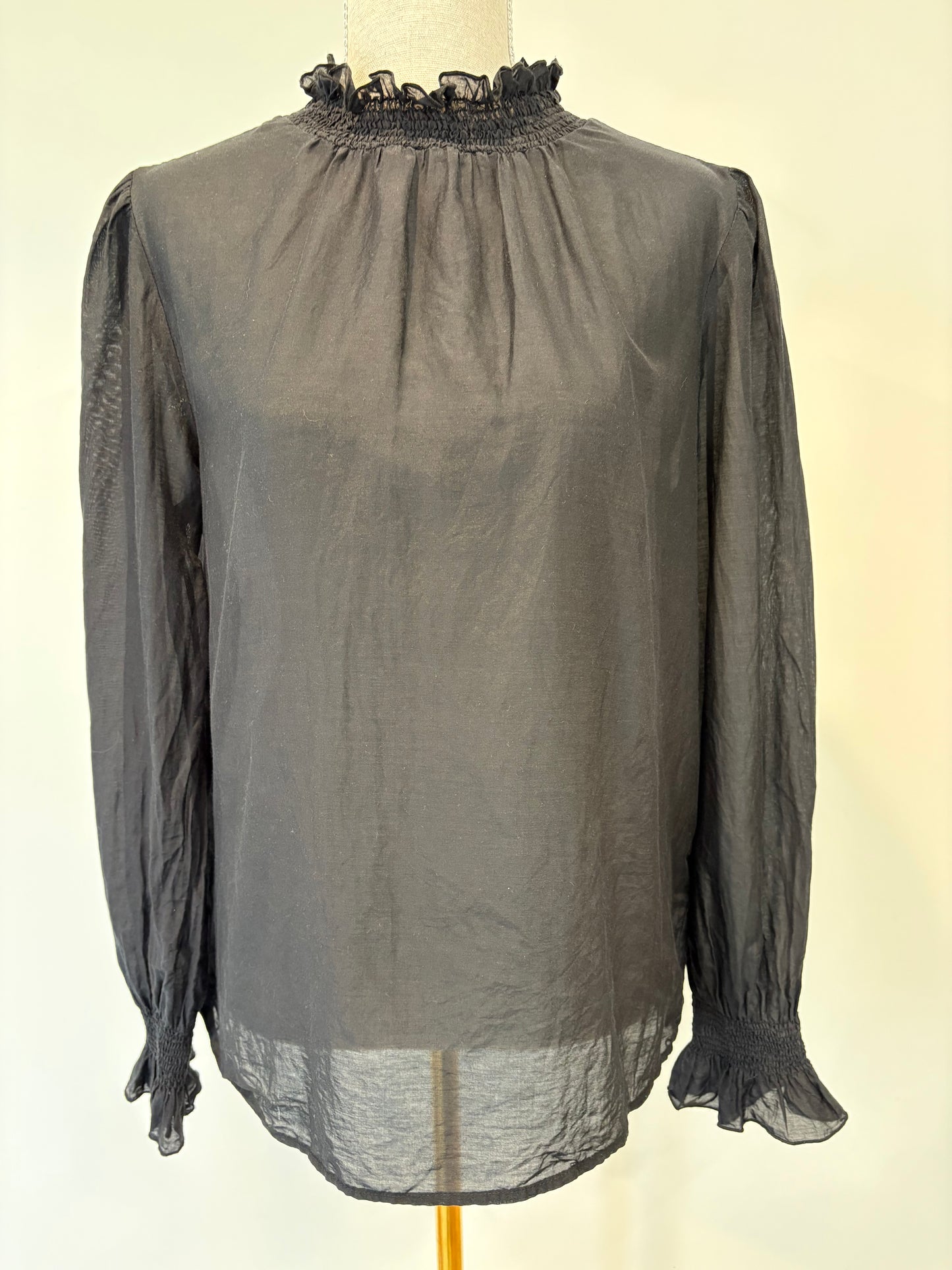 Helen Cherry Cotton / Silk Top - M