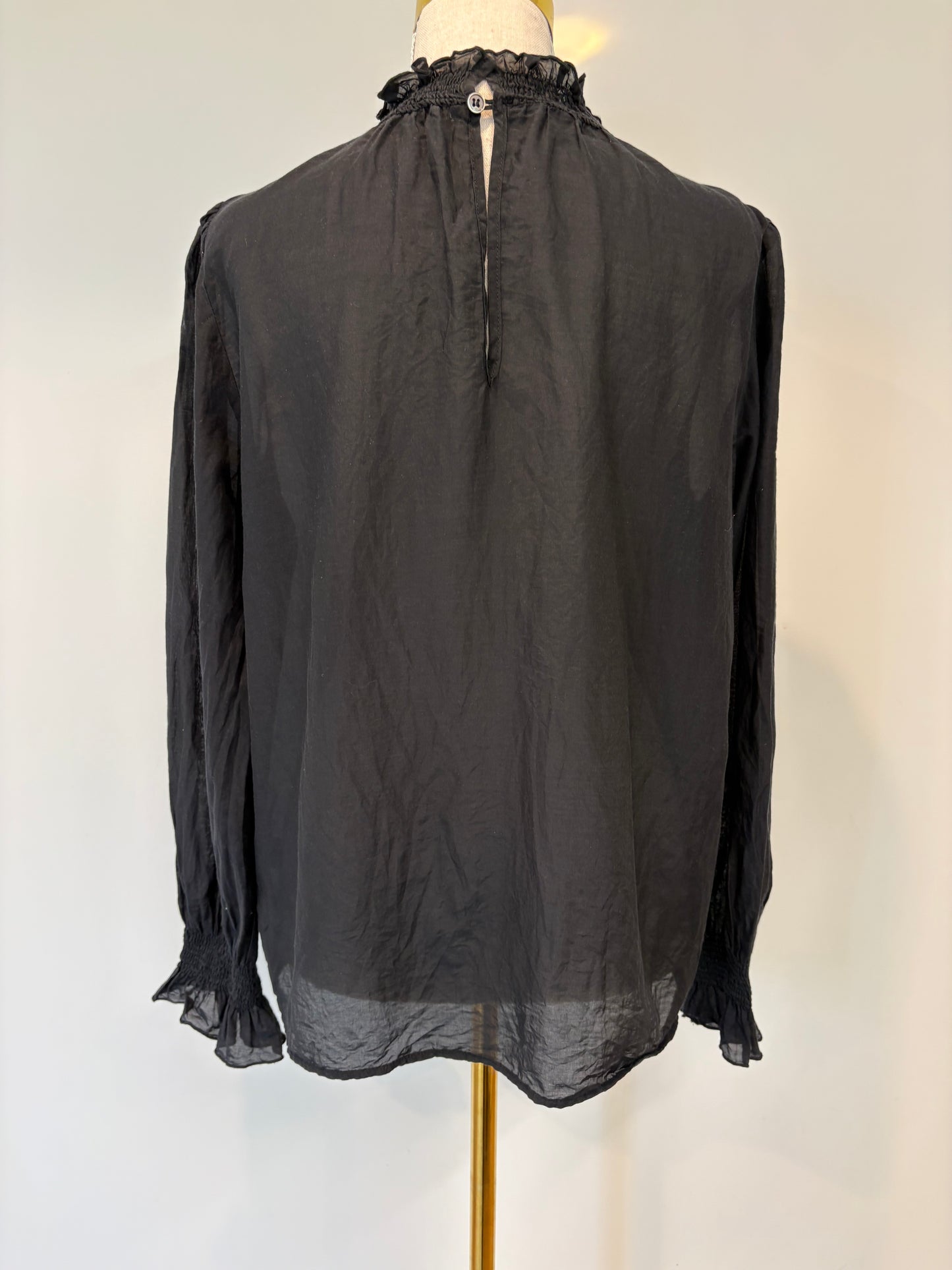 Helen Cherry Cotton / Silk Top - M