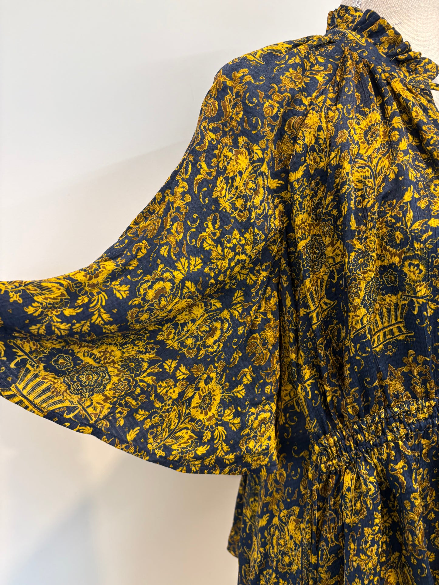 Karen Walker Trinket Top - Navy / Antique Gold - US2 / UK6