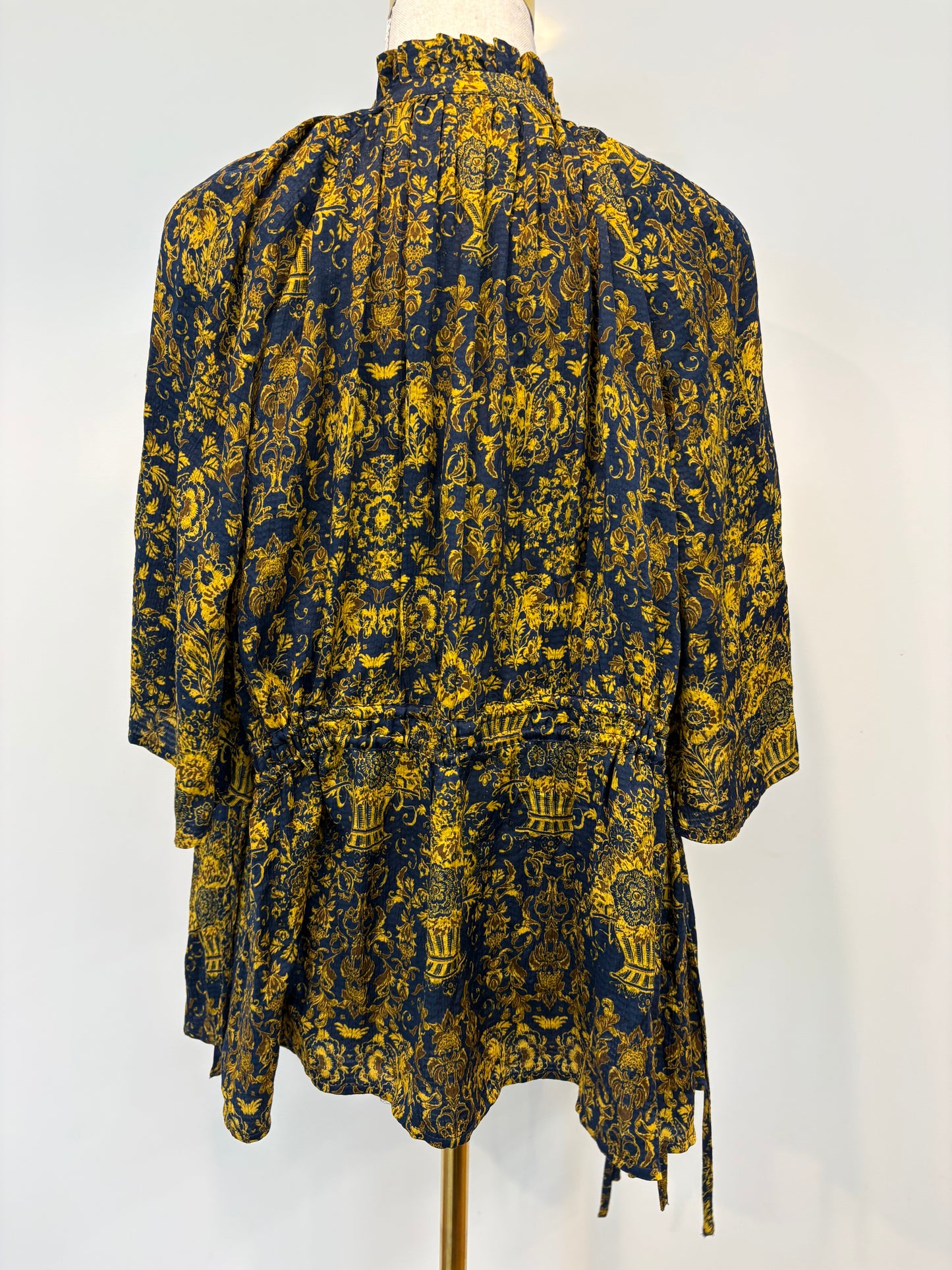 Karen Walker Trinket Top - Navy / Antique Gold - US2 / UK6