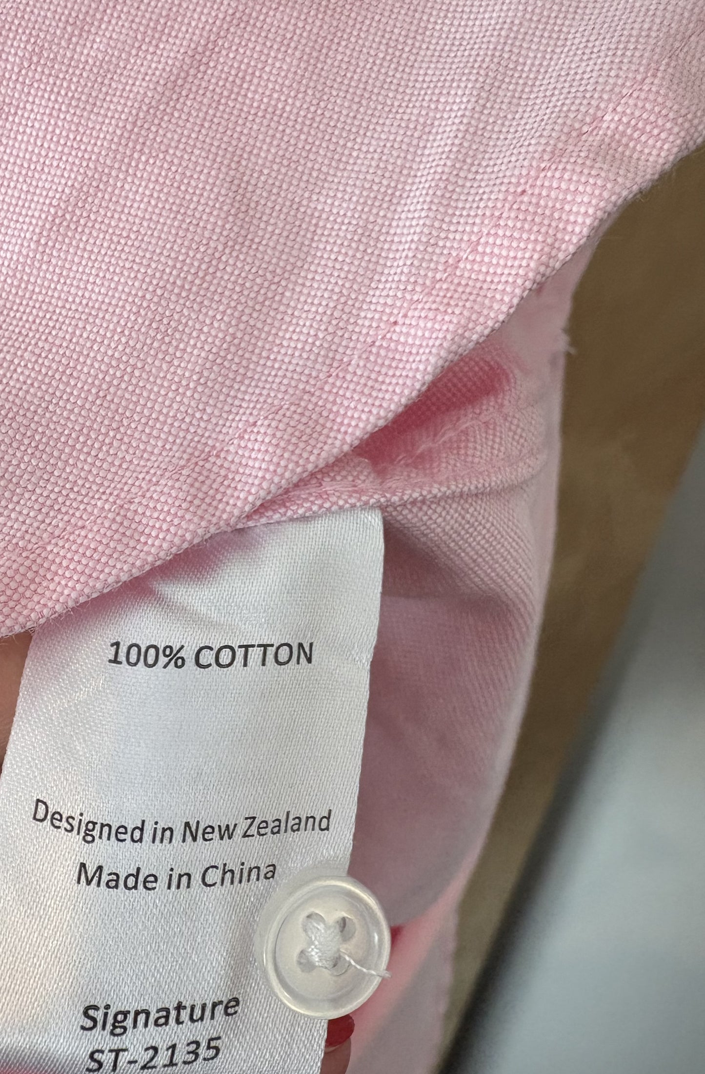 Stories Be Told, Signature Pink Oxford Boyfriend Shirt - 12