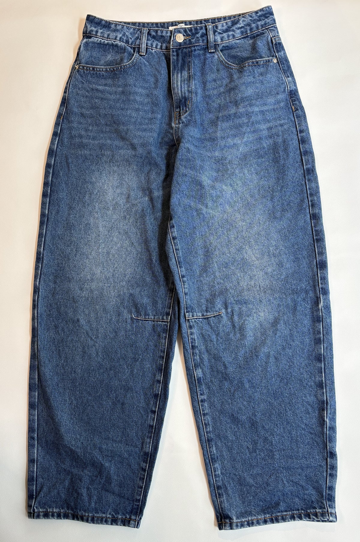 Re : Union Label Berlin Signature Blue Mid Barrel Leg Jean - 12