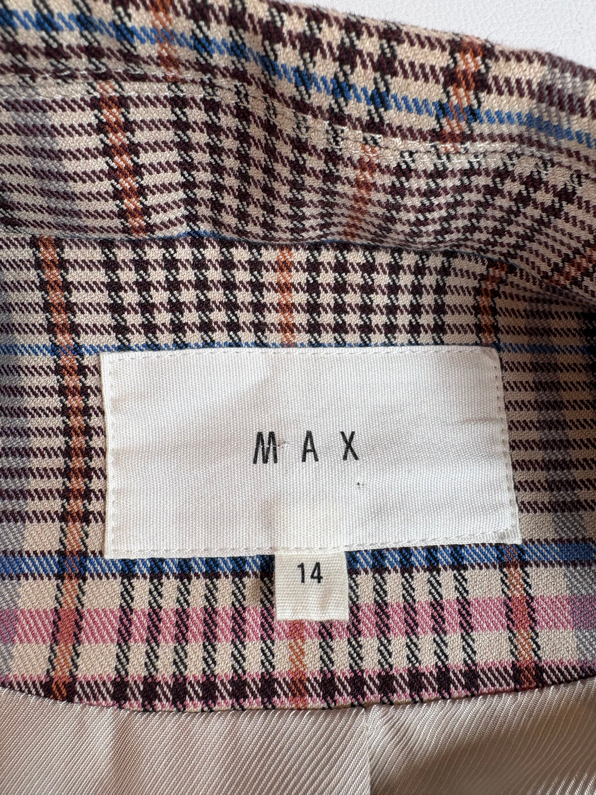 Max Plaid Blazer - 14