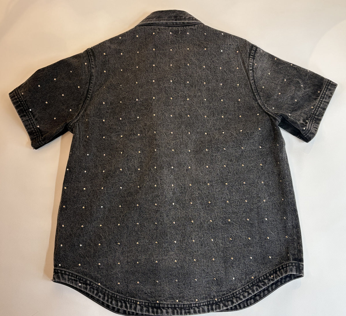 Superette Black Studded Denim Shirt - XS/S