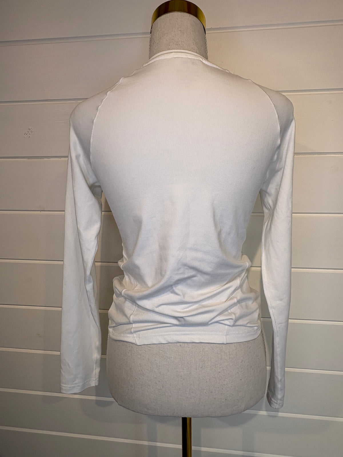 Aim'n White Soft Basic Long Sleeve Tee - S