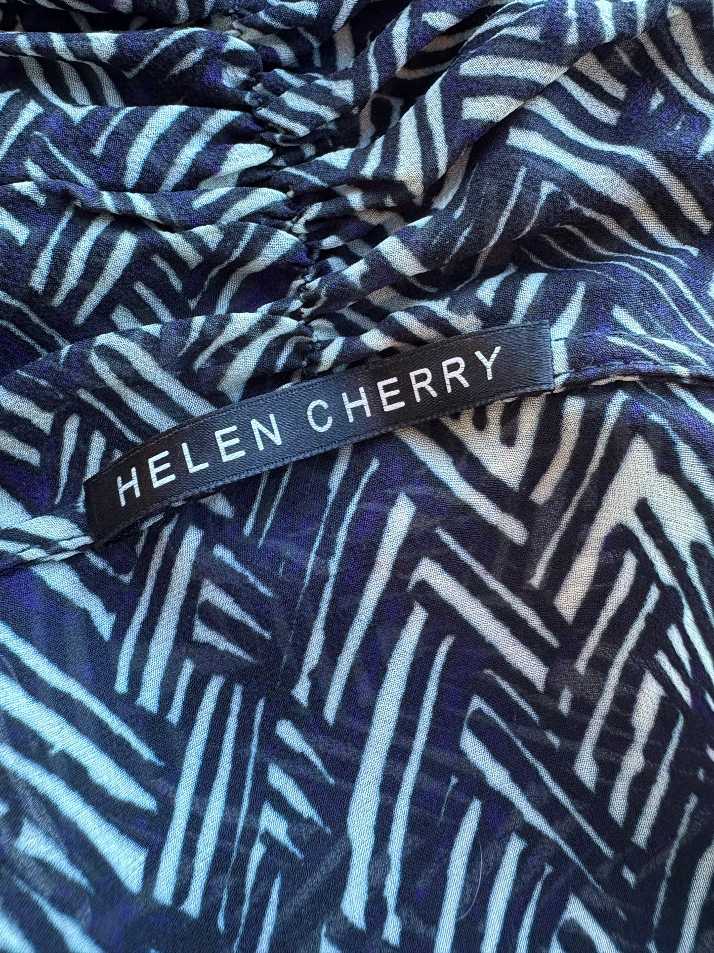 Helen Cherry Silk Shirt - S