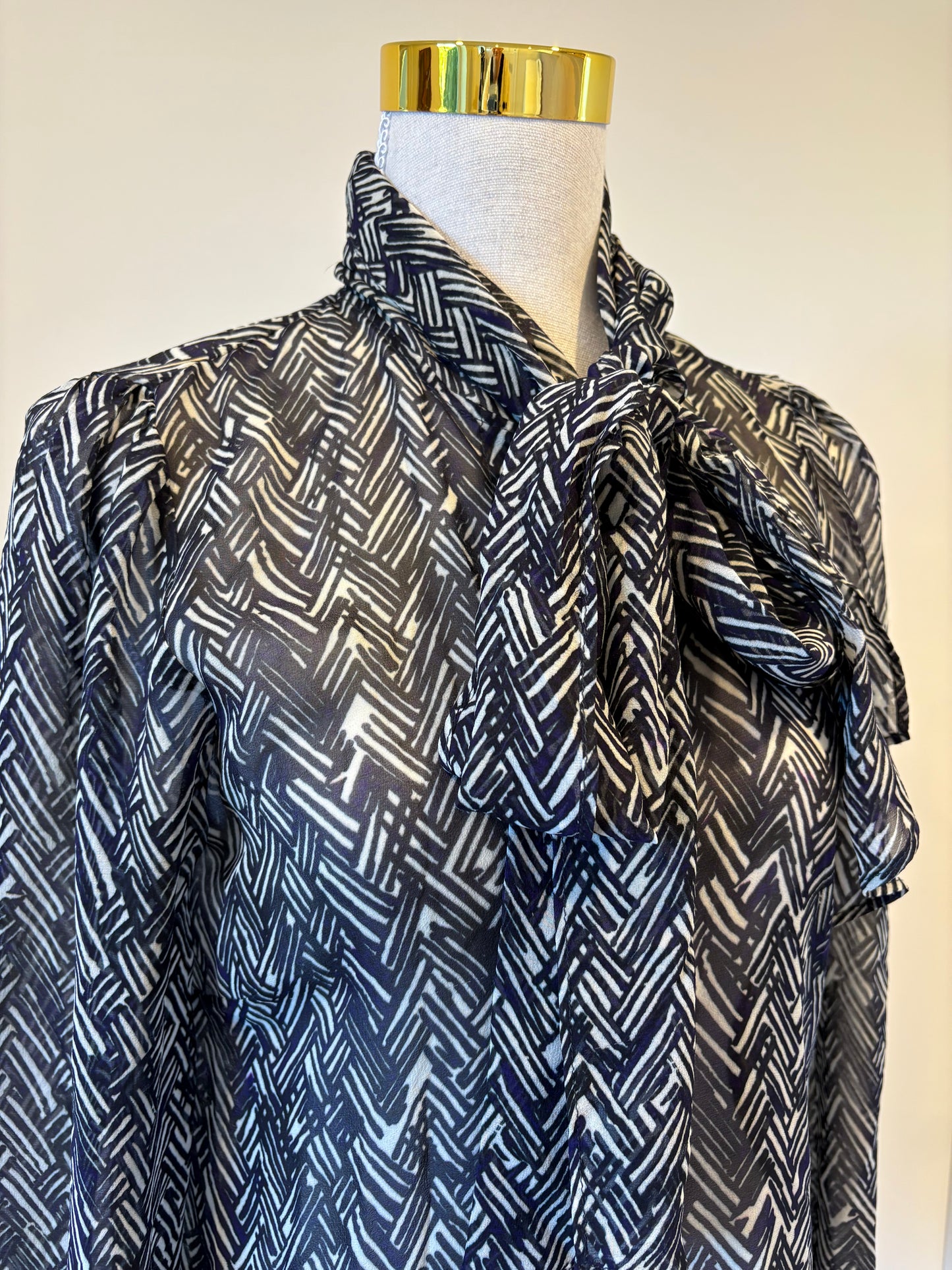 Helen Cherry Silk Shirt - S