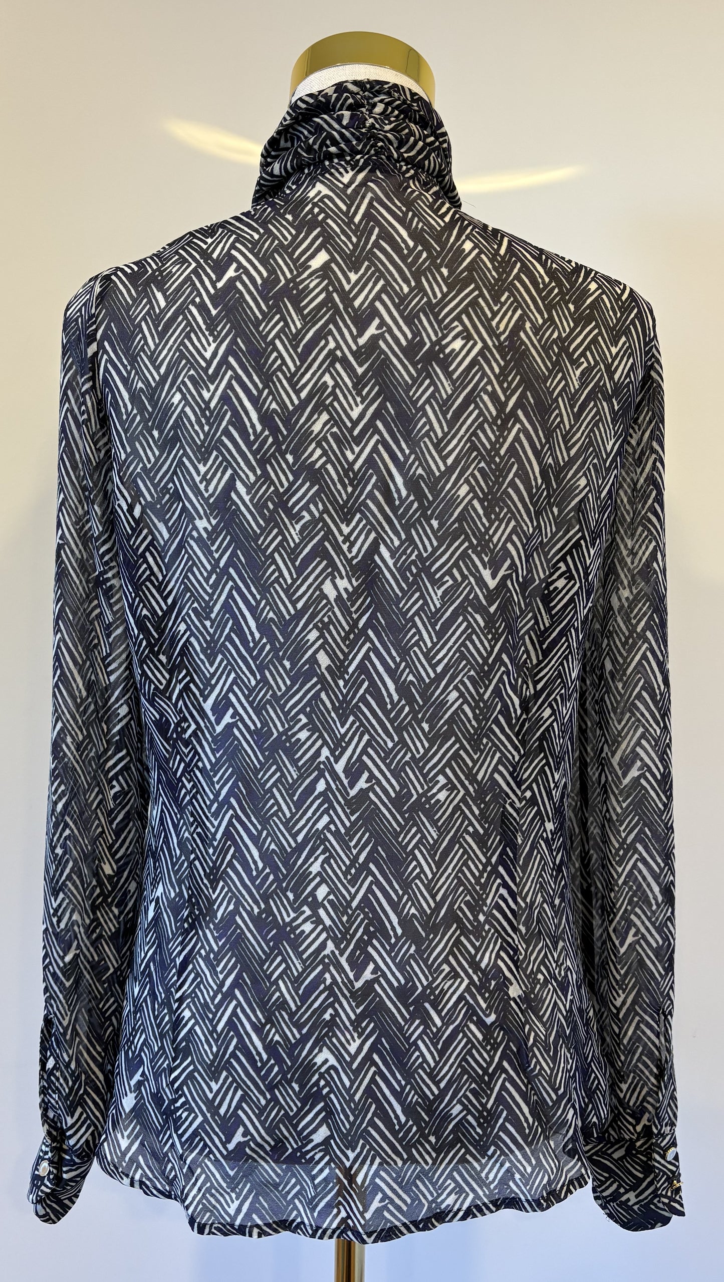 Helen Cherry Silk Shirt - S