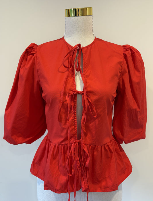 ASOS Tie Top (Ganni Dupe) - XS