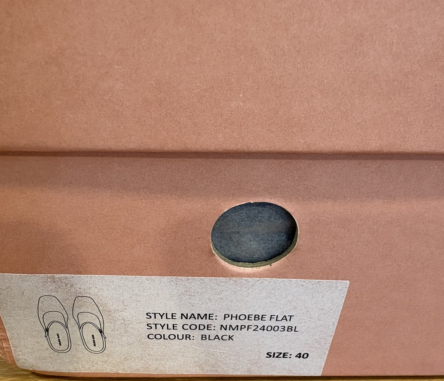 Nelson Made - Phoebe Flat, Black - 40