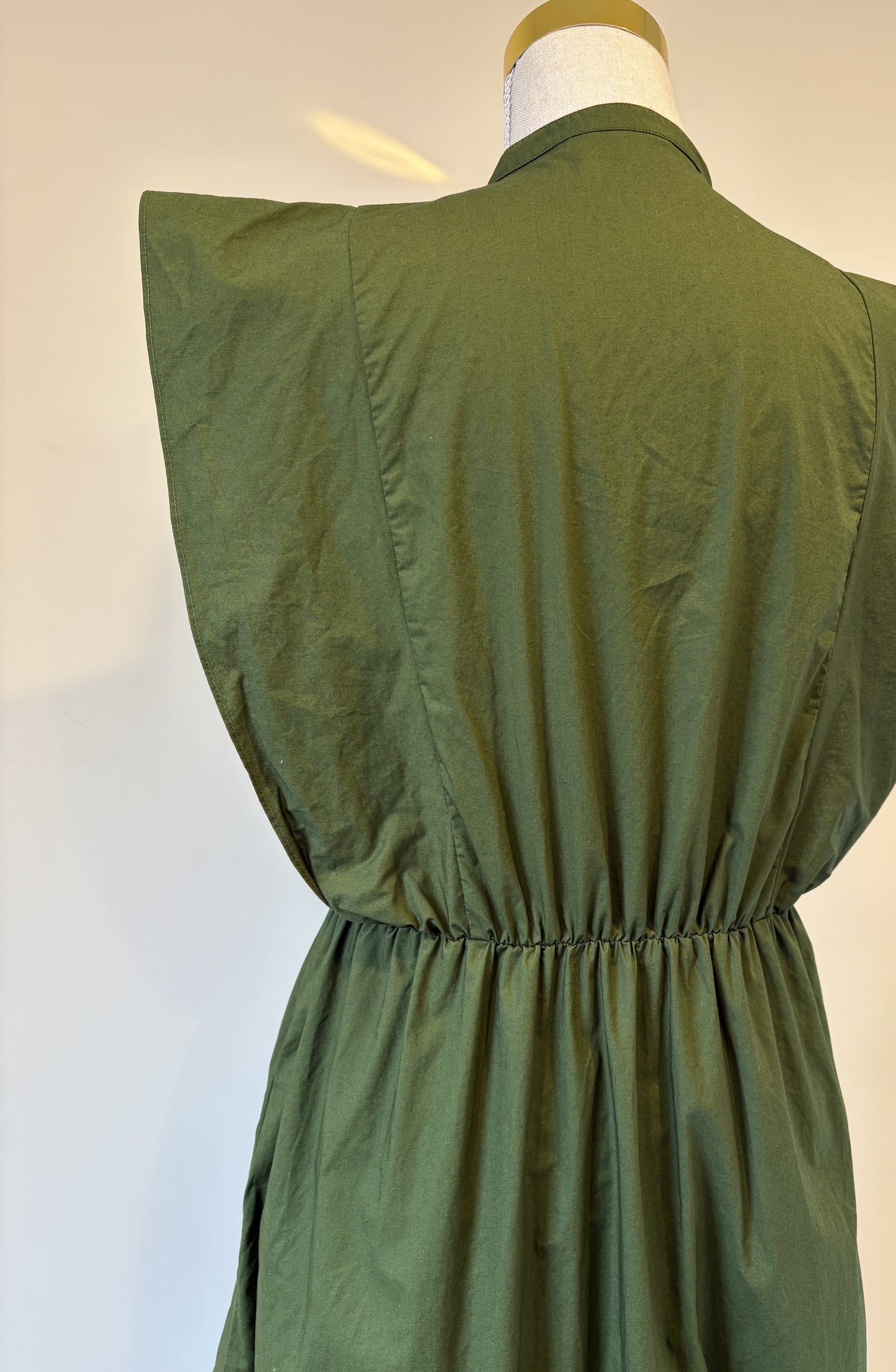 Elk Midi Ruffle Sleeve Dress - AU 8