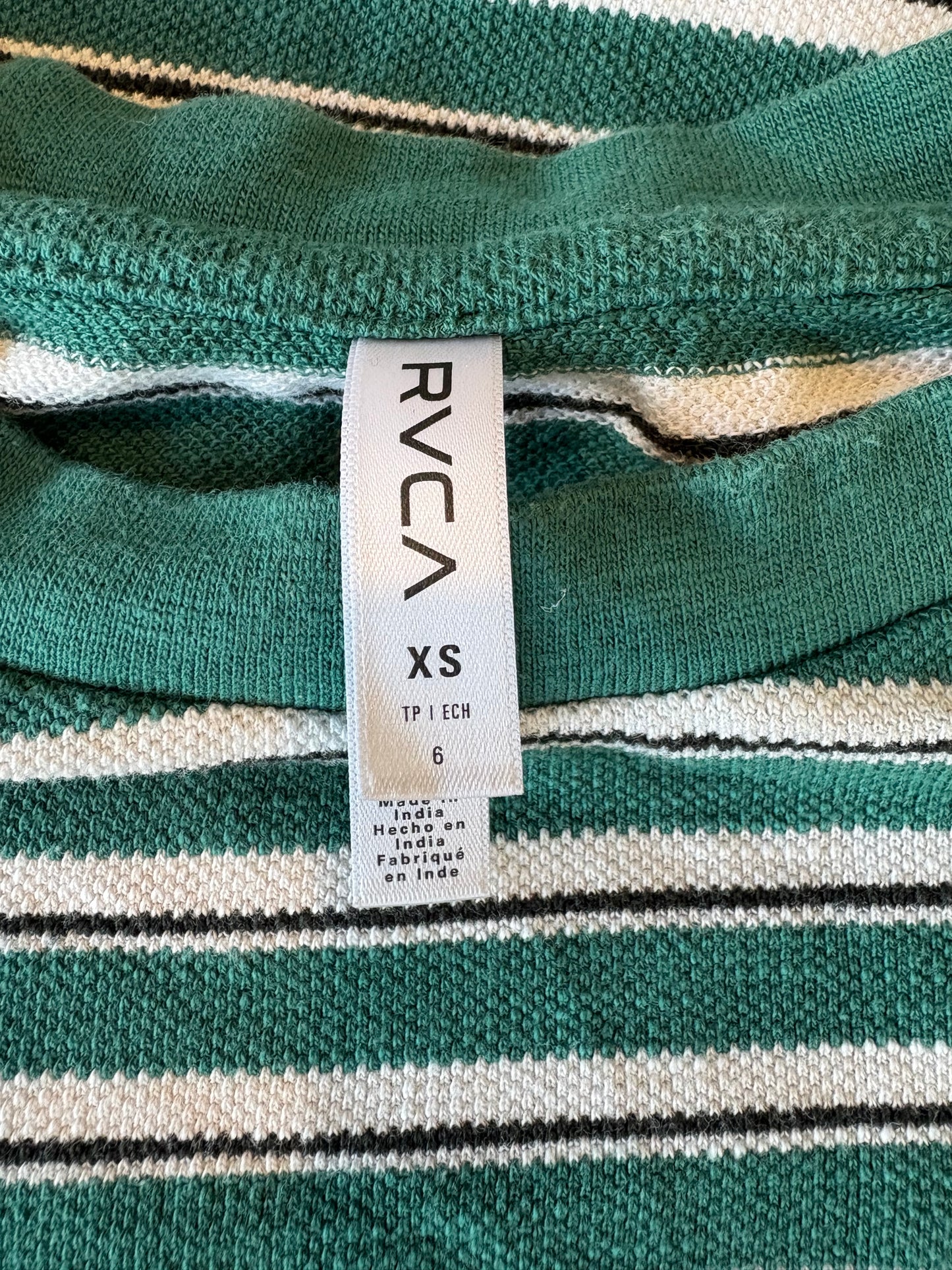 RVCA Stripy Tee - XS (oversized)