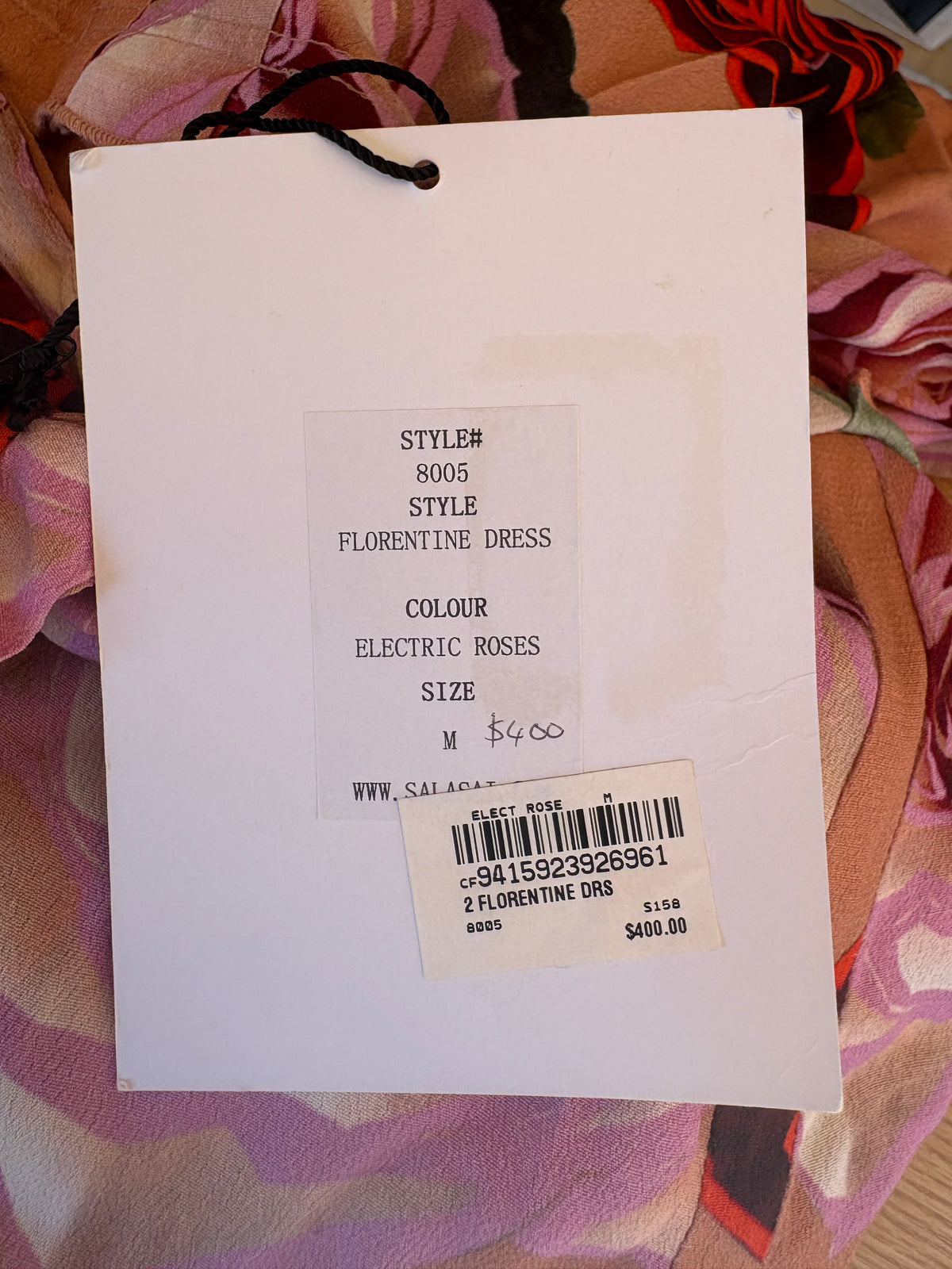 Salasai Florentine Dress - M (RRP $400)