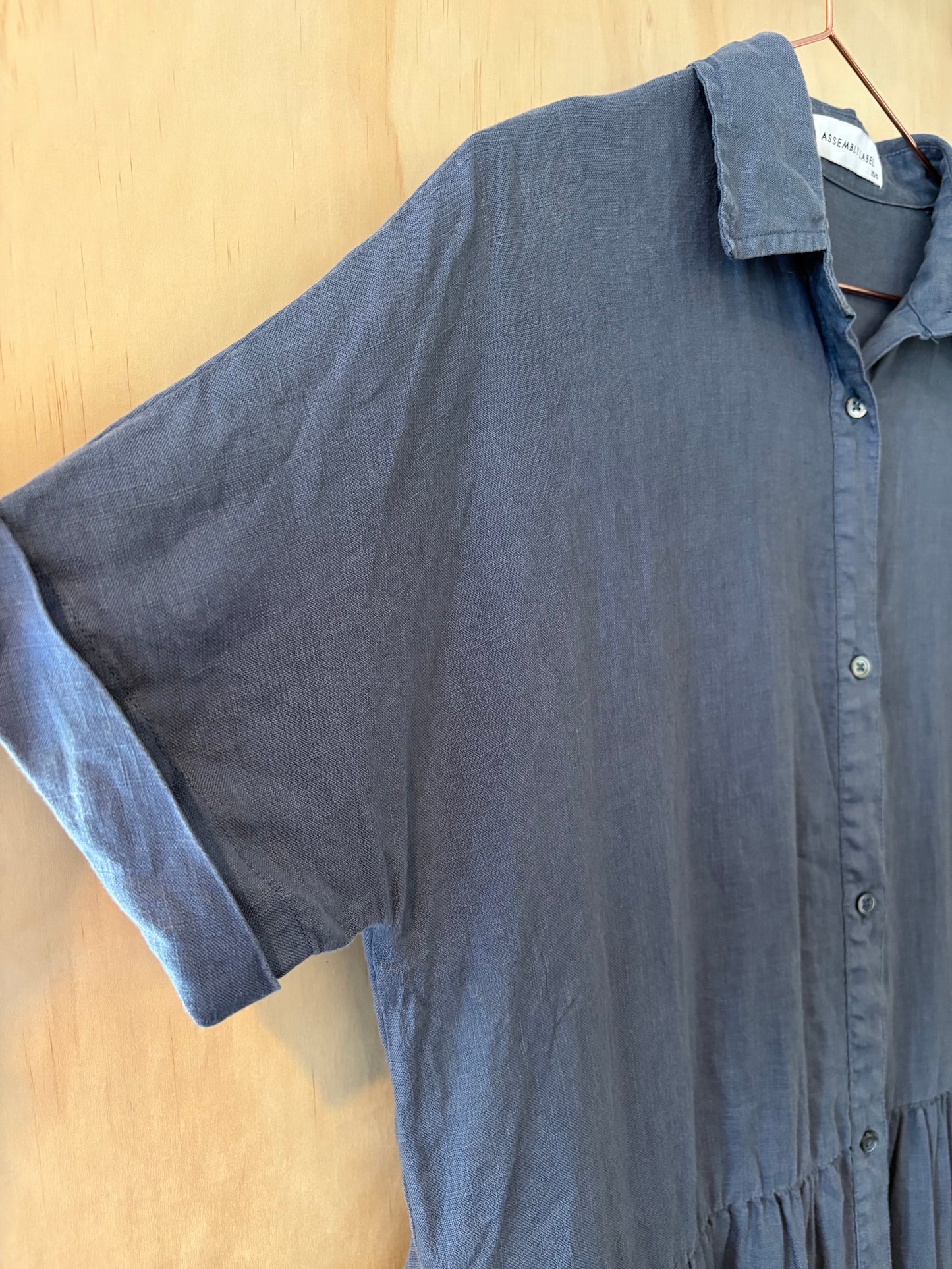 Assembly Label Tiered Linen Dress