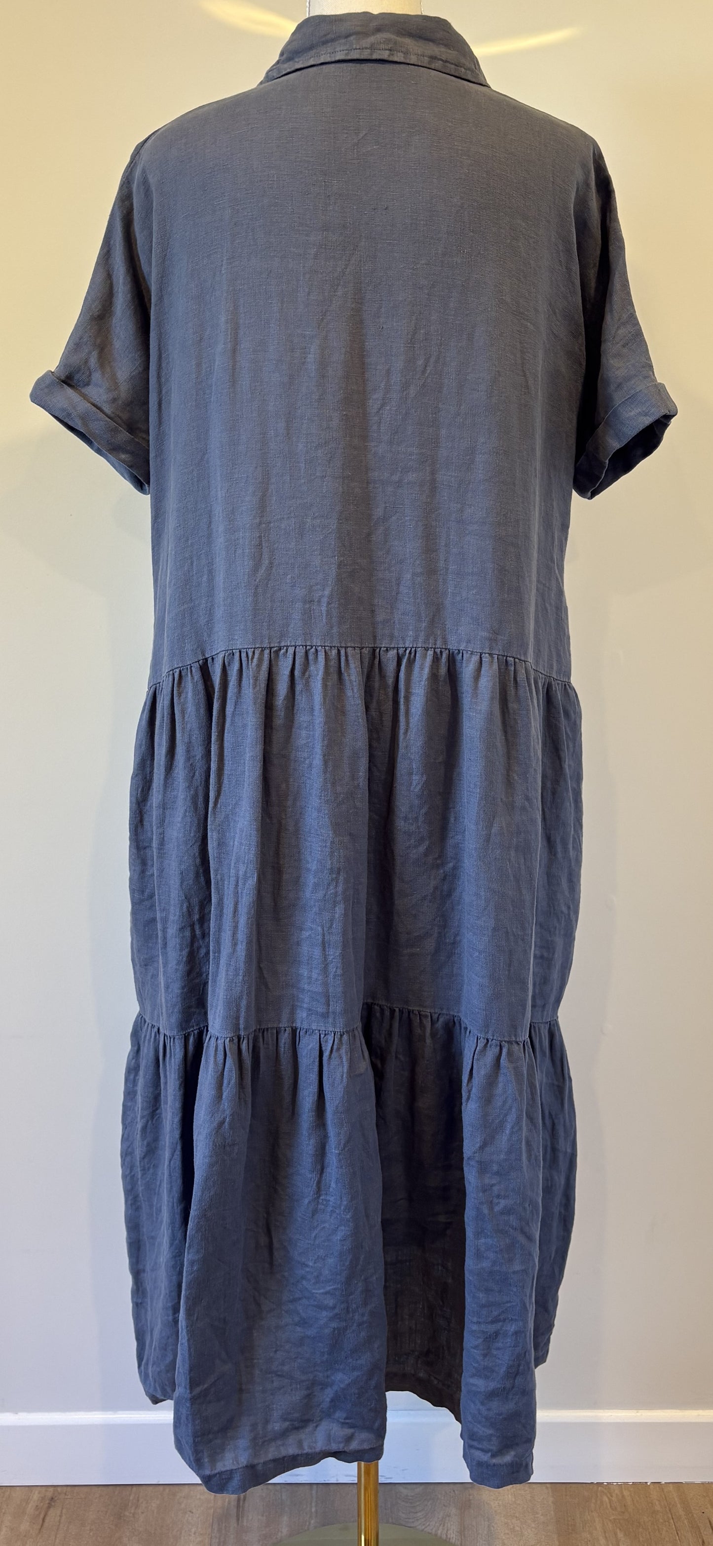 Assembly Label Tiered Linen Dress
