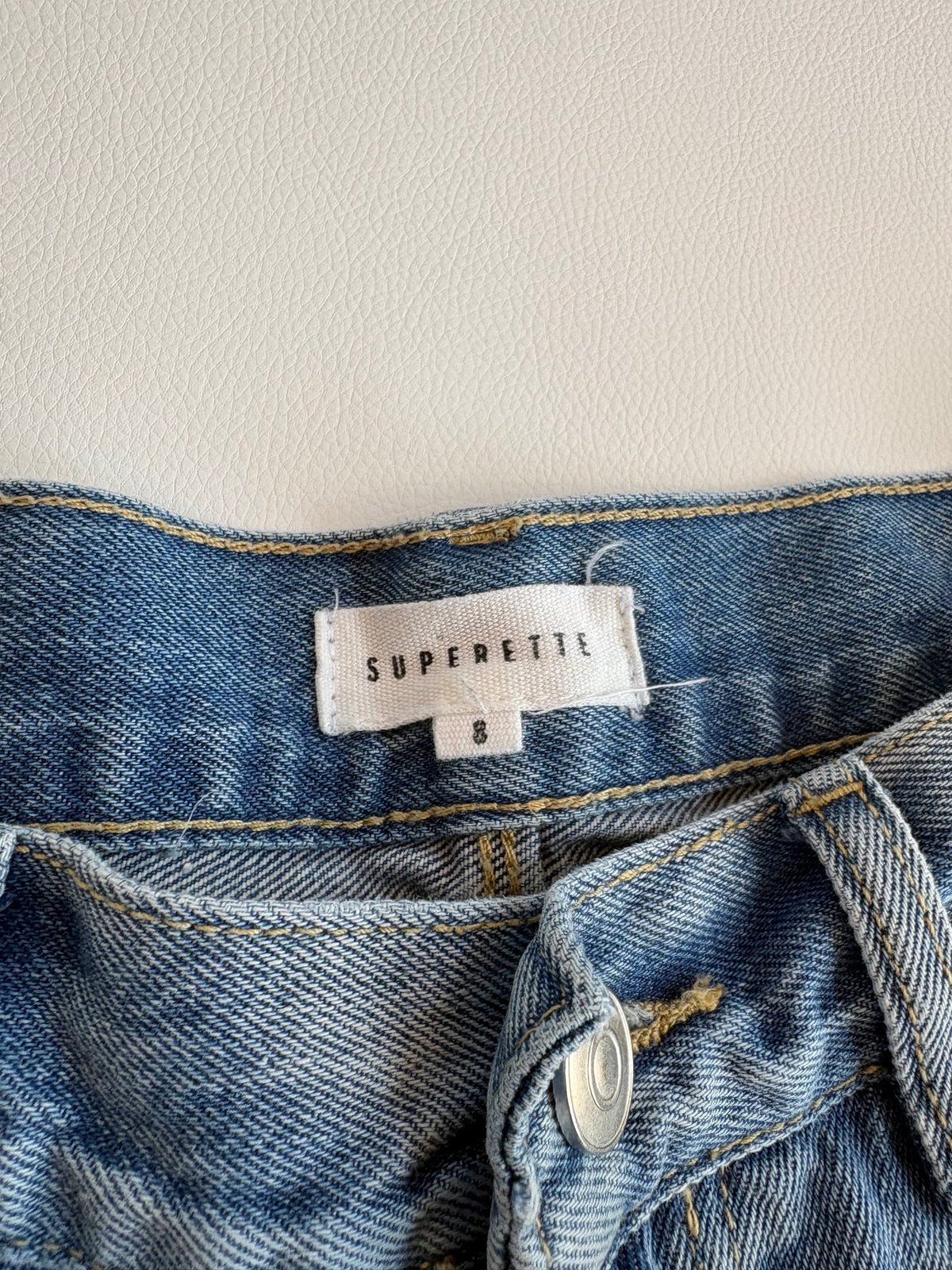 Superette Denim Shorts - 8