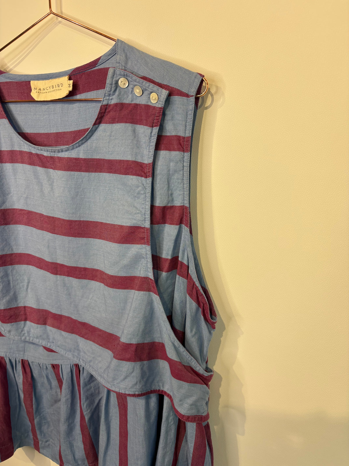 Nancybird Simspon Top – Raspberry Stripe - 22