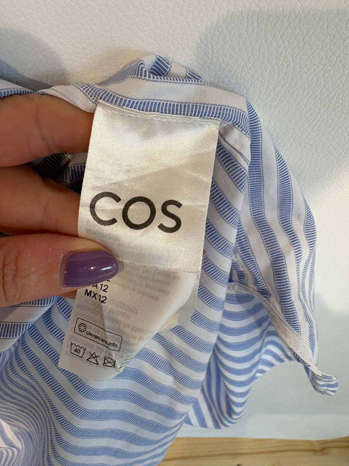 COS Minimal Concealed-Placket Shirt - US12 (Approx. NZ 14)