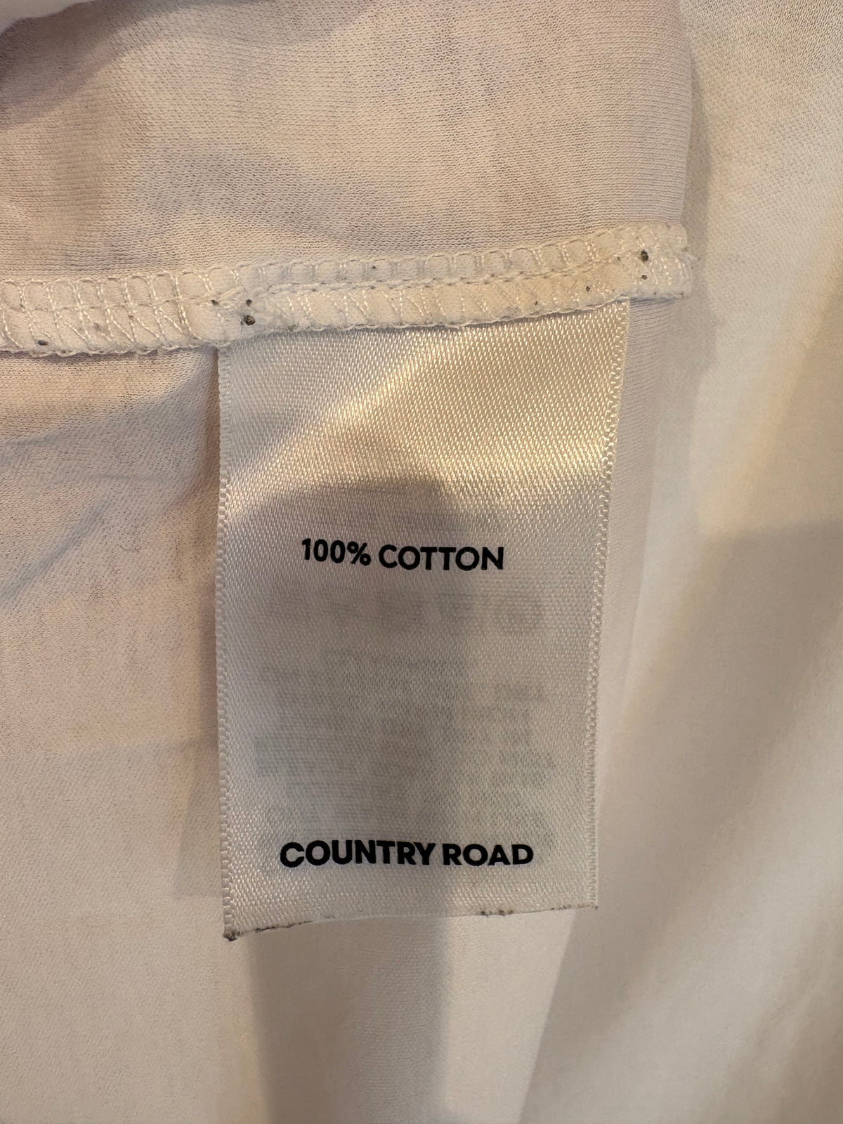 Country Road White Tee - M