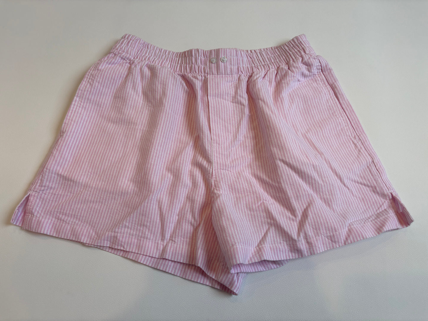 Glassons Pink / White Stripe Shorts - 6
