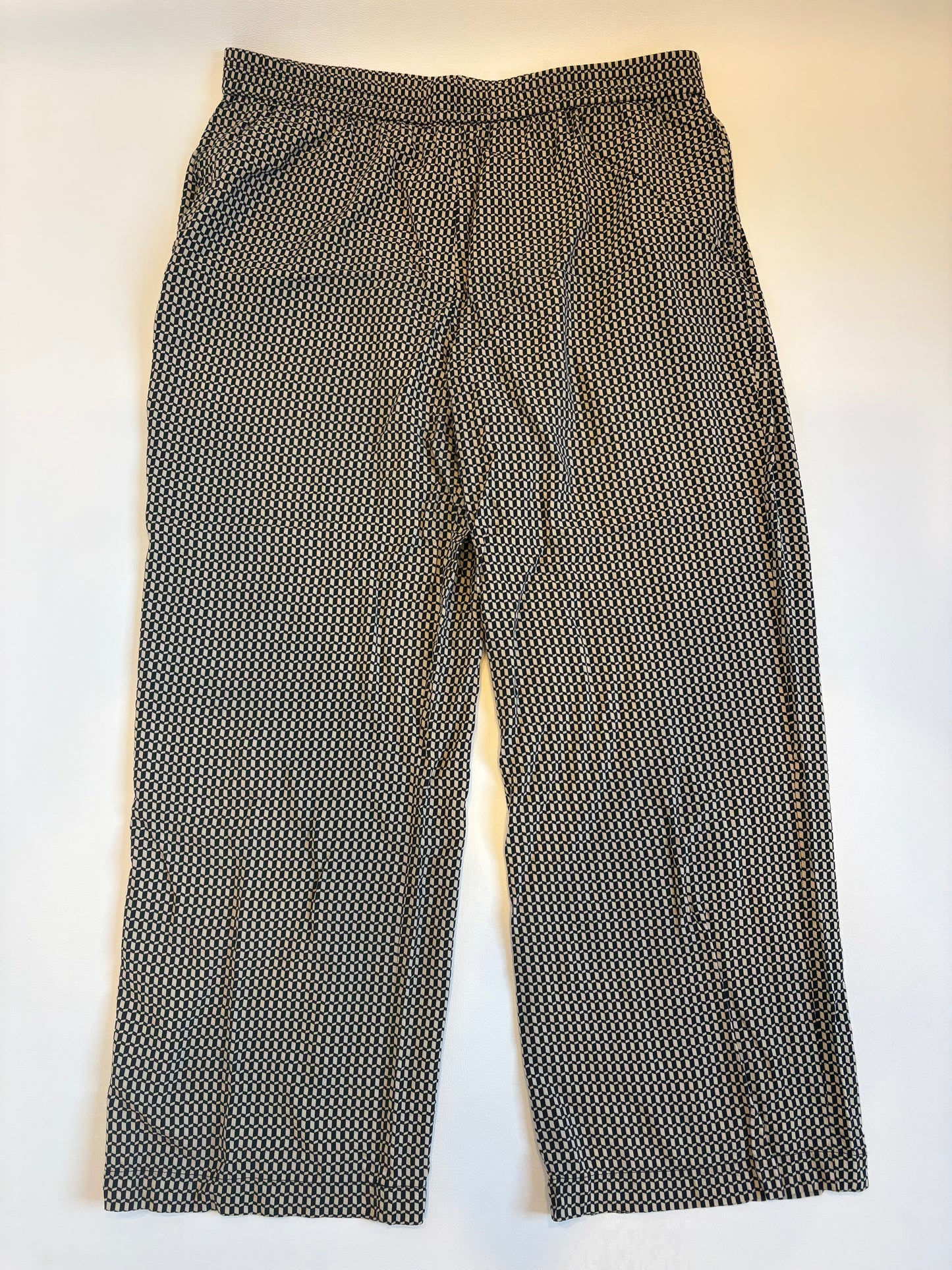 Marlow Geometric Wide Leg Pants - XL