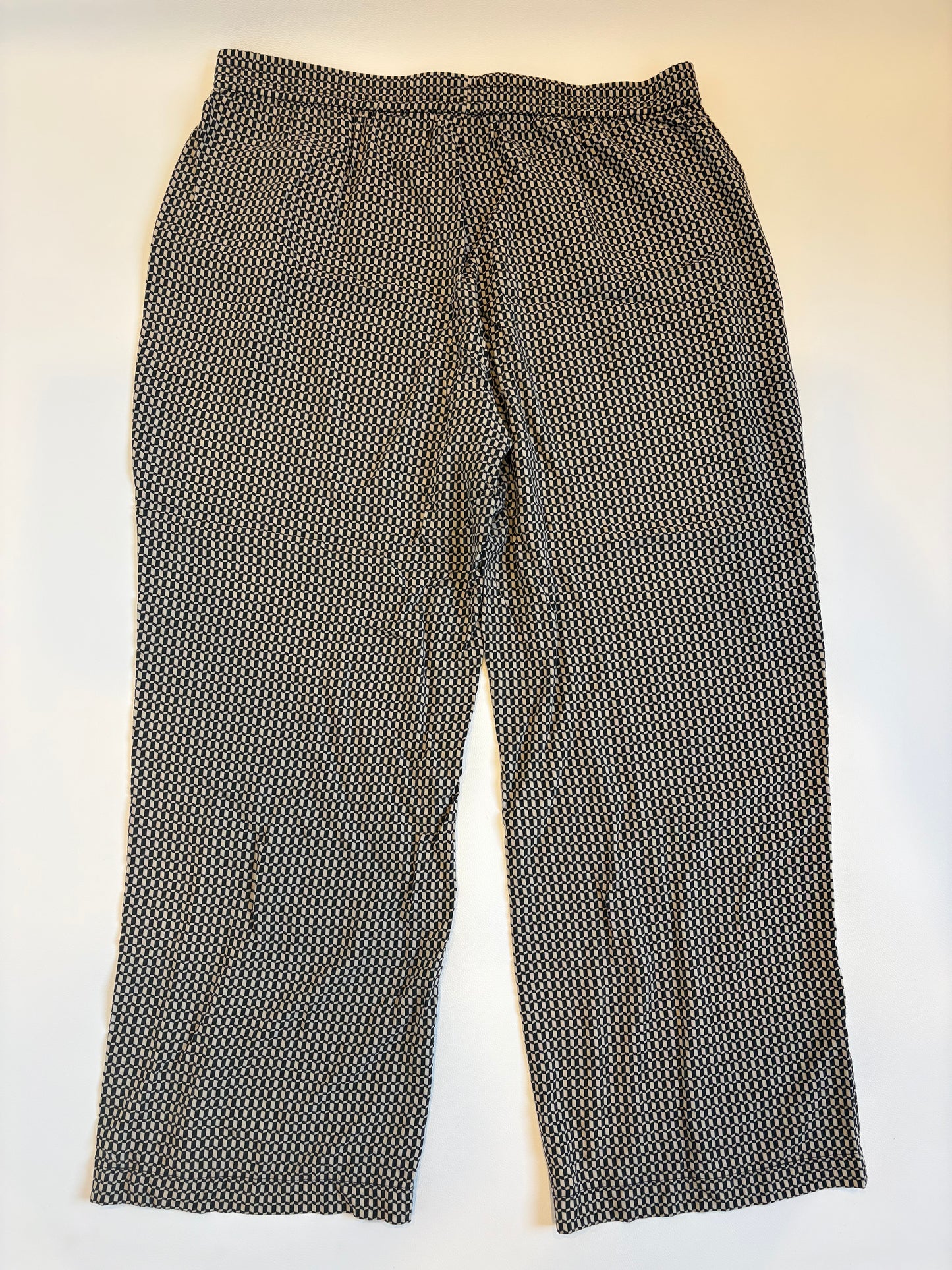 Marlow Geometric Wide Leg Pants - XL