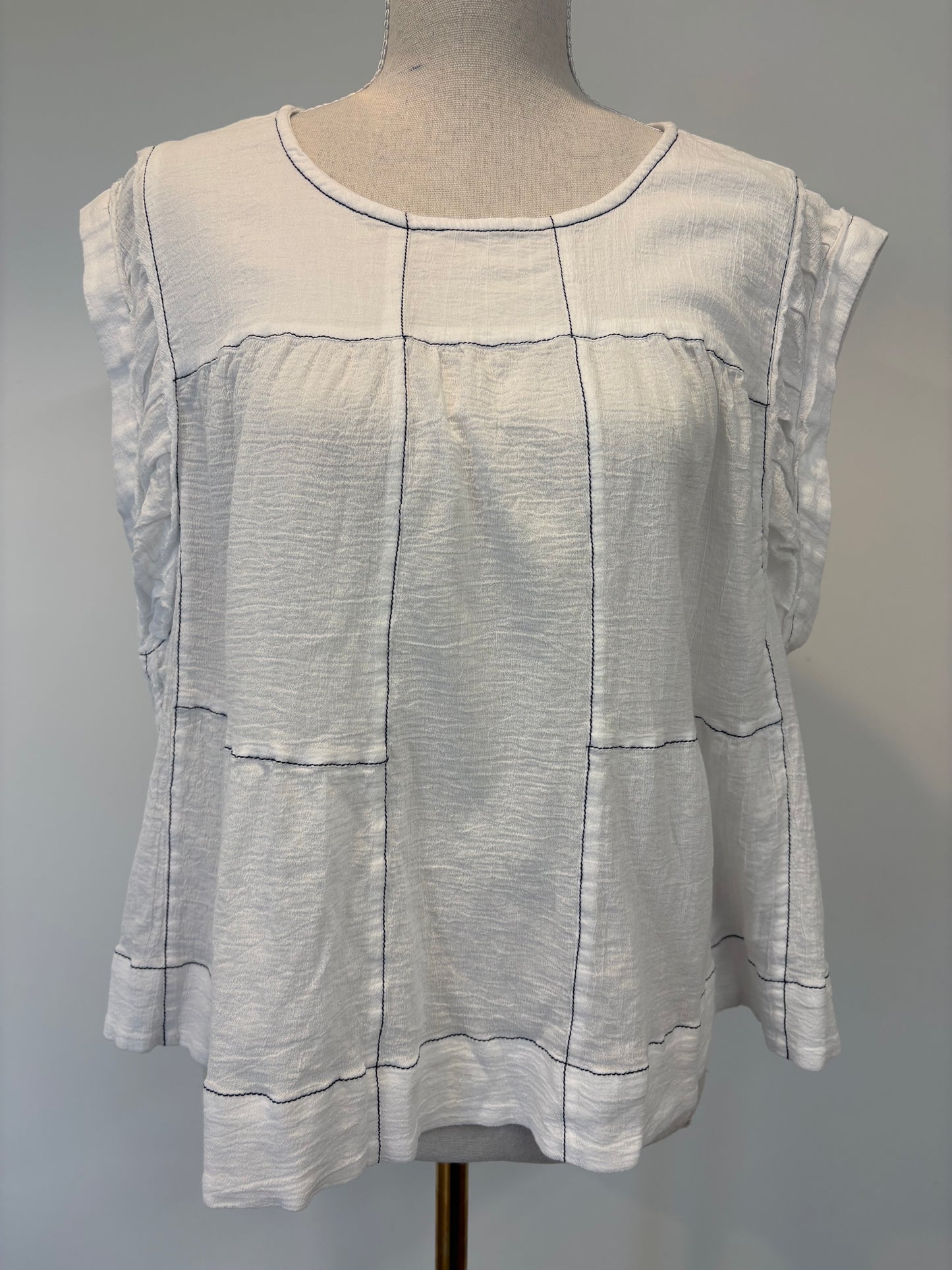 Max Elsie Stitch Detail Shell Top - 18