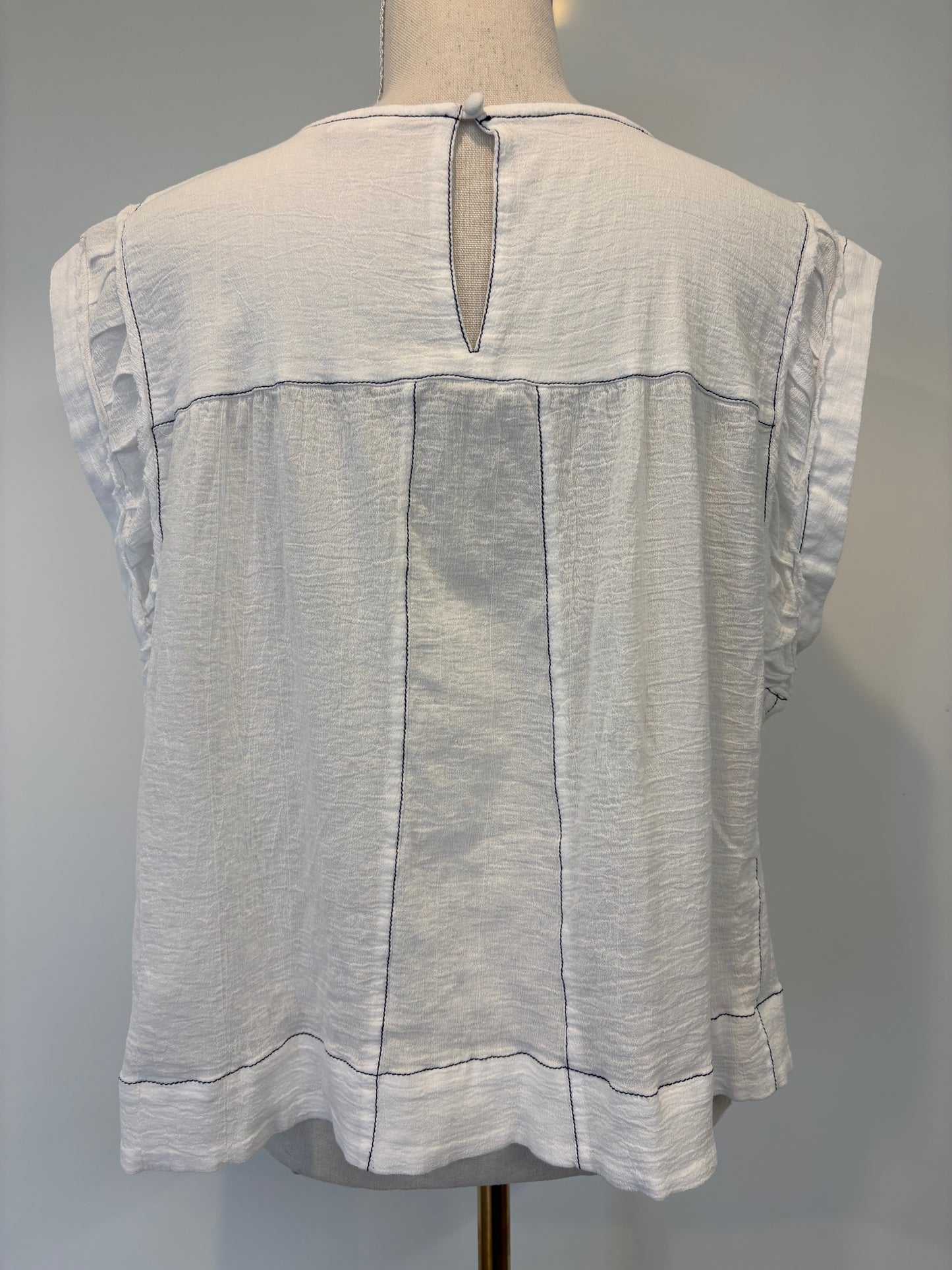 Max Elsie Stitch Detail Shell Top - 18