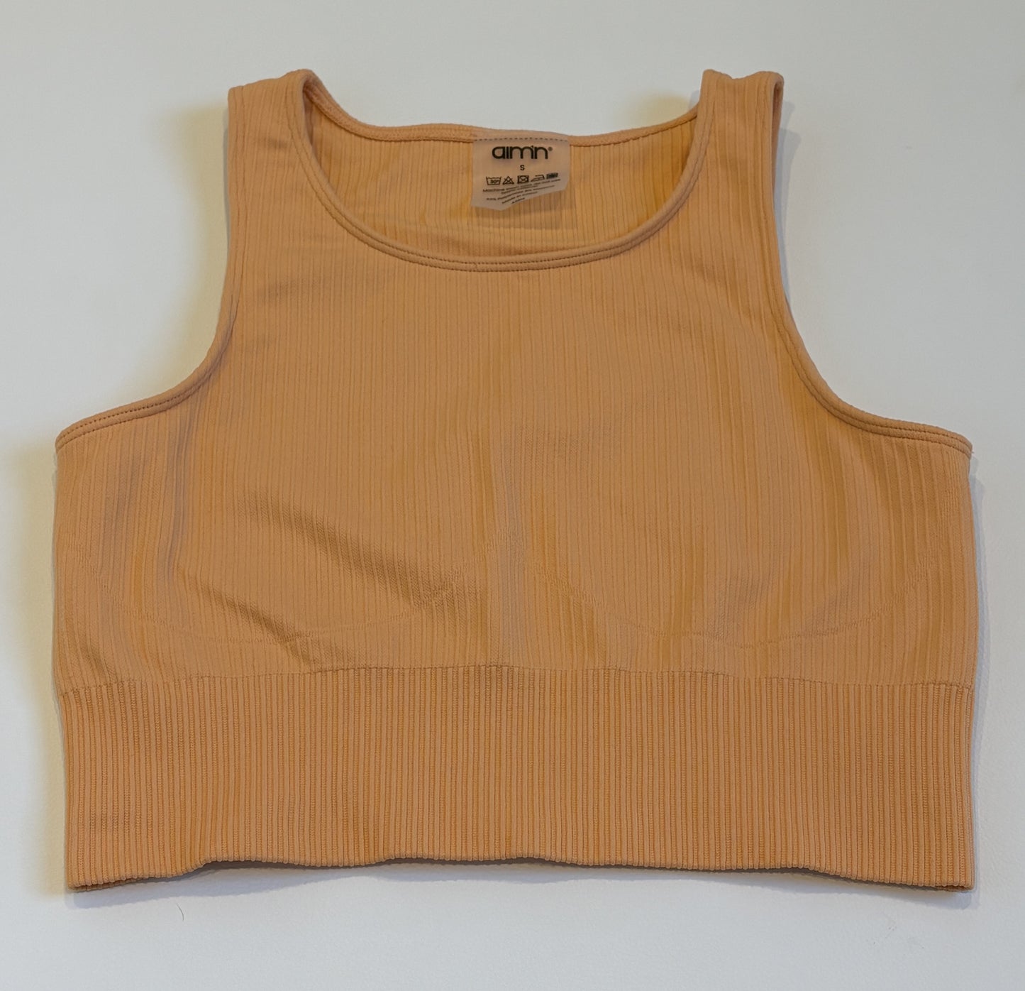Aim'n Ribbed Seamless Crop Top - S