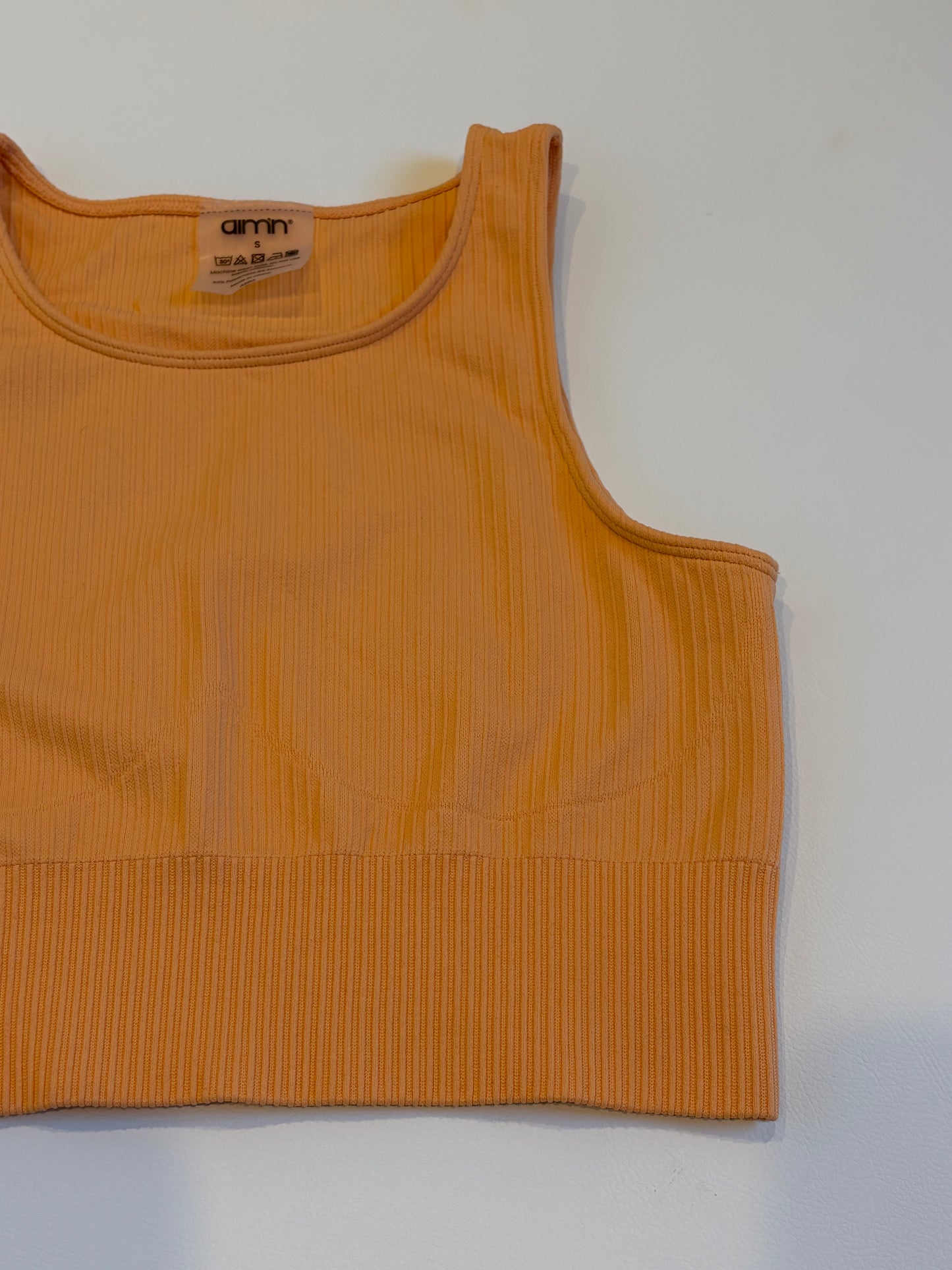 Aim'n Ribbed Seamless Crop Top - S