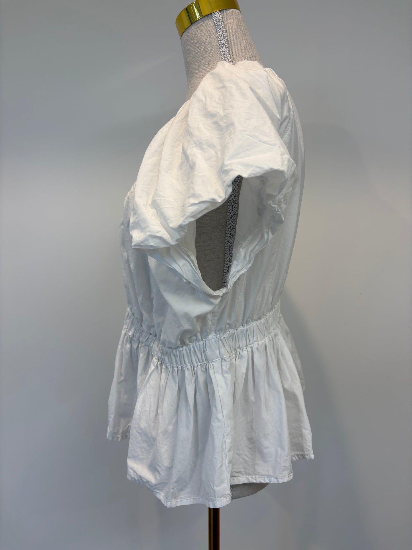 Glassons White Peplum Top - 16