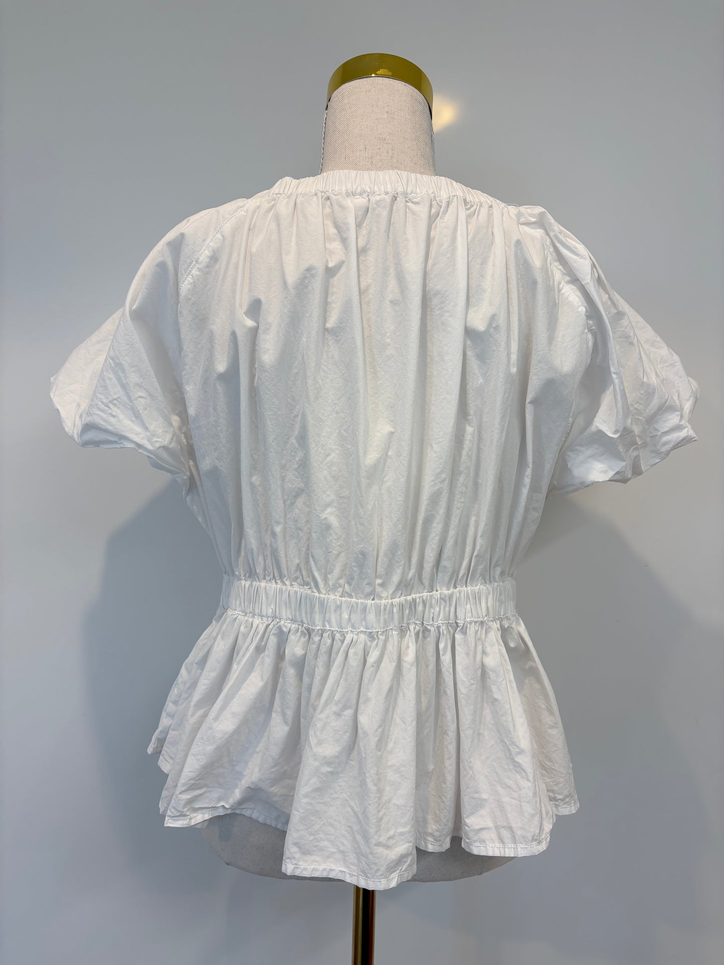Glassons White Peplum Top - 16