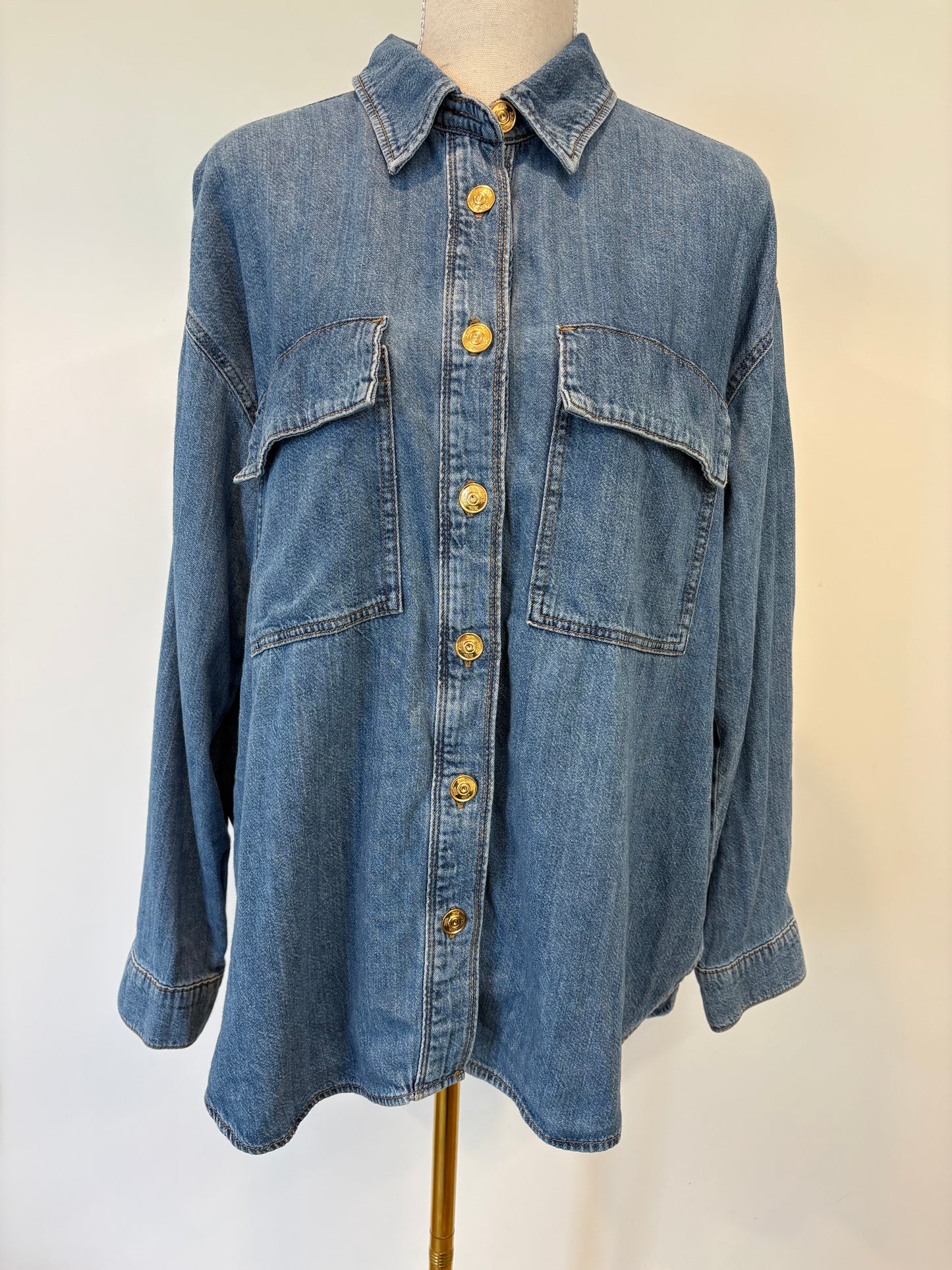 Zara Denim Shirt - M
