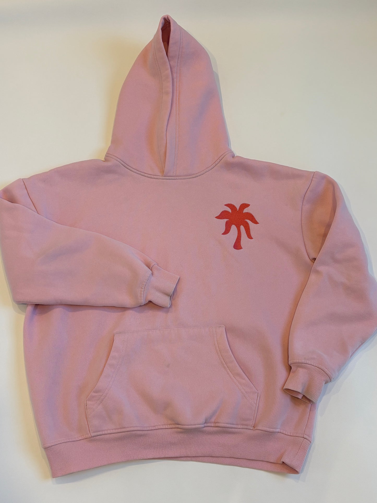 Pink Palm Puff - Everything Comes in Waves Hoodie - S (RRP $155)