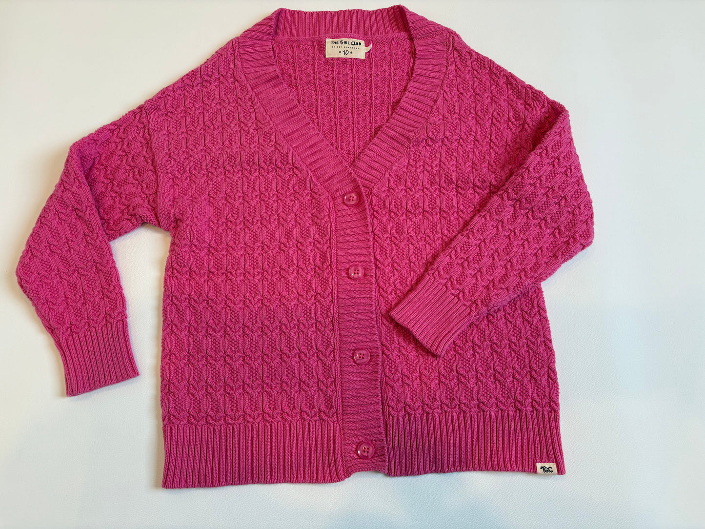 KIDS - The Girl Club Lace Knit Cardigan - 10