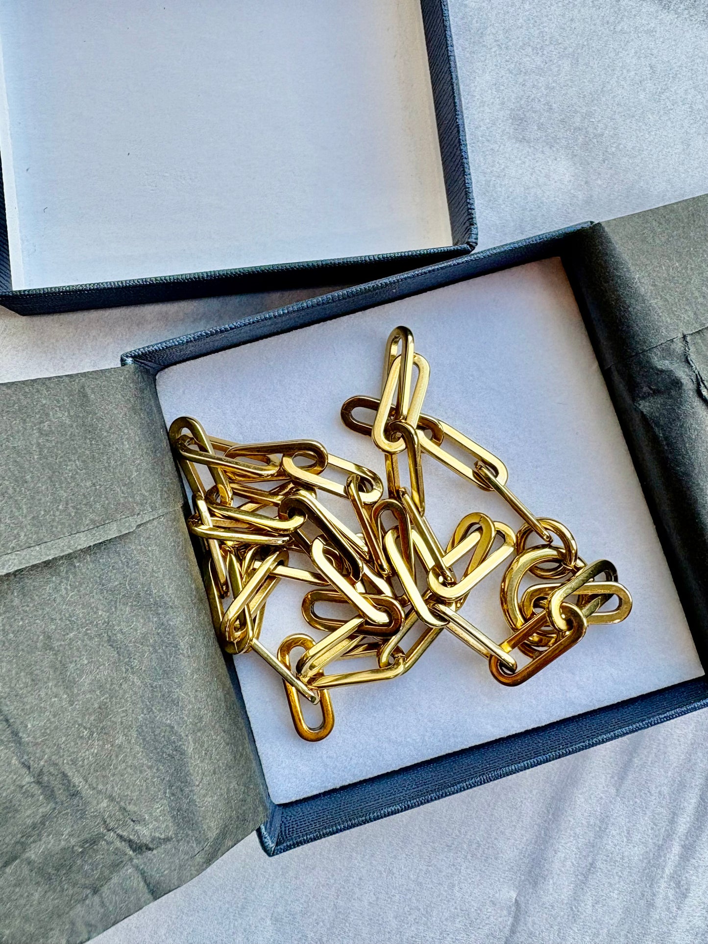 Cathy Pope Long Loop Necklace - Yellow Gold (RRP $229)