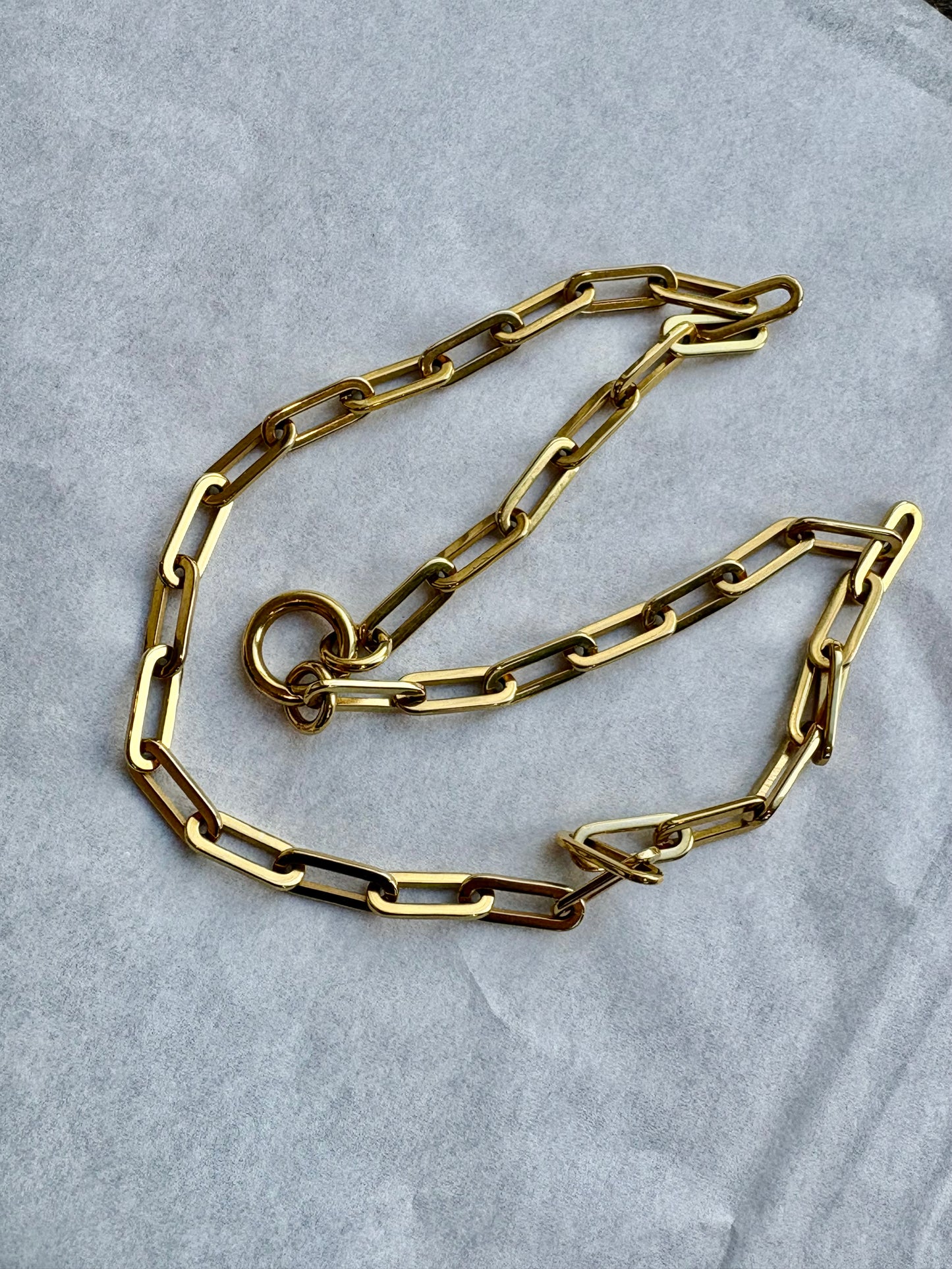 Cathy Pope Long Loop Necklace - Yellow Gold (RRP $229)