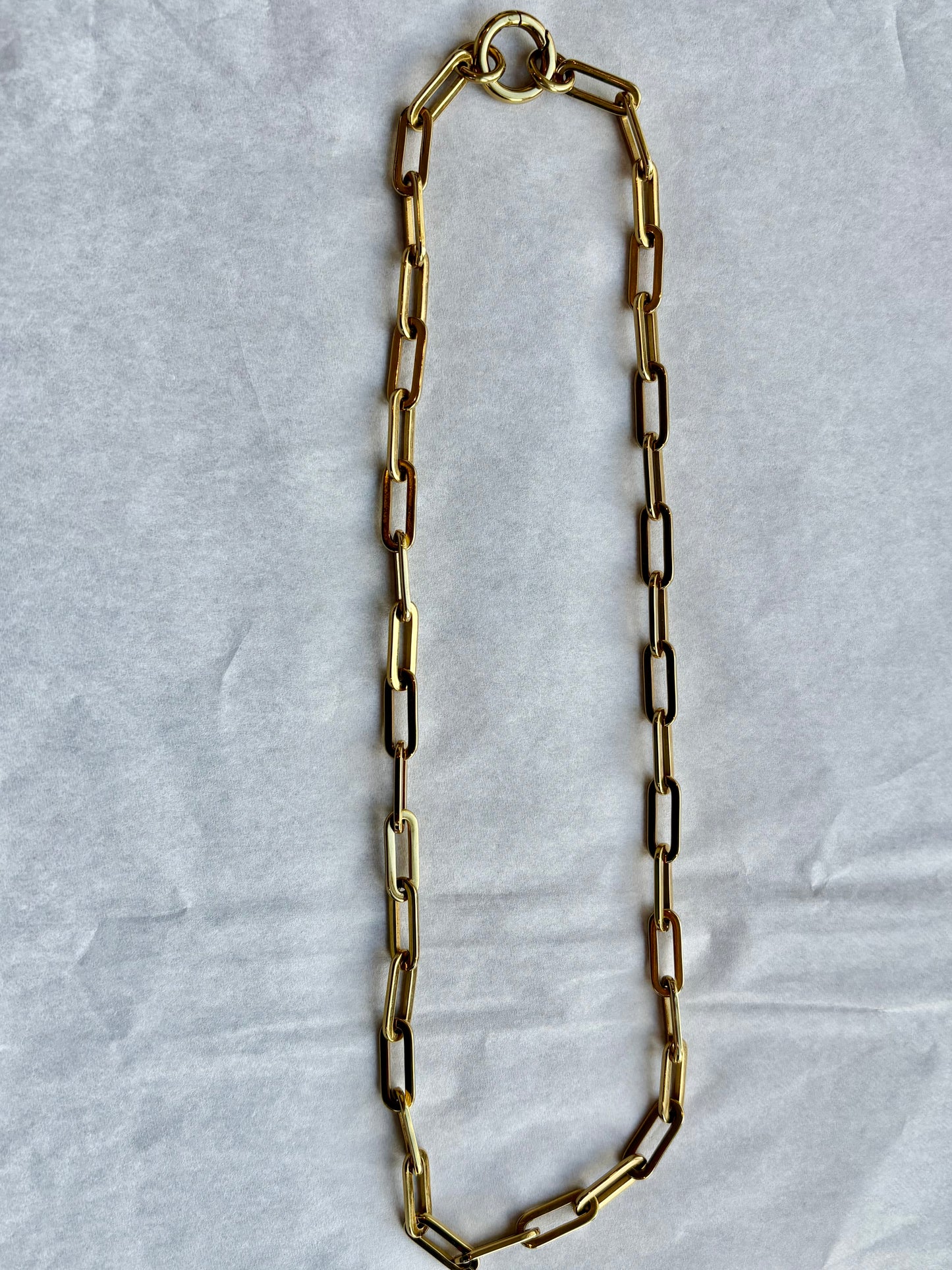 Cathy Pope Long Loop Necklace - Yellow Gold (RRP $229)