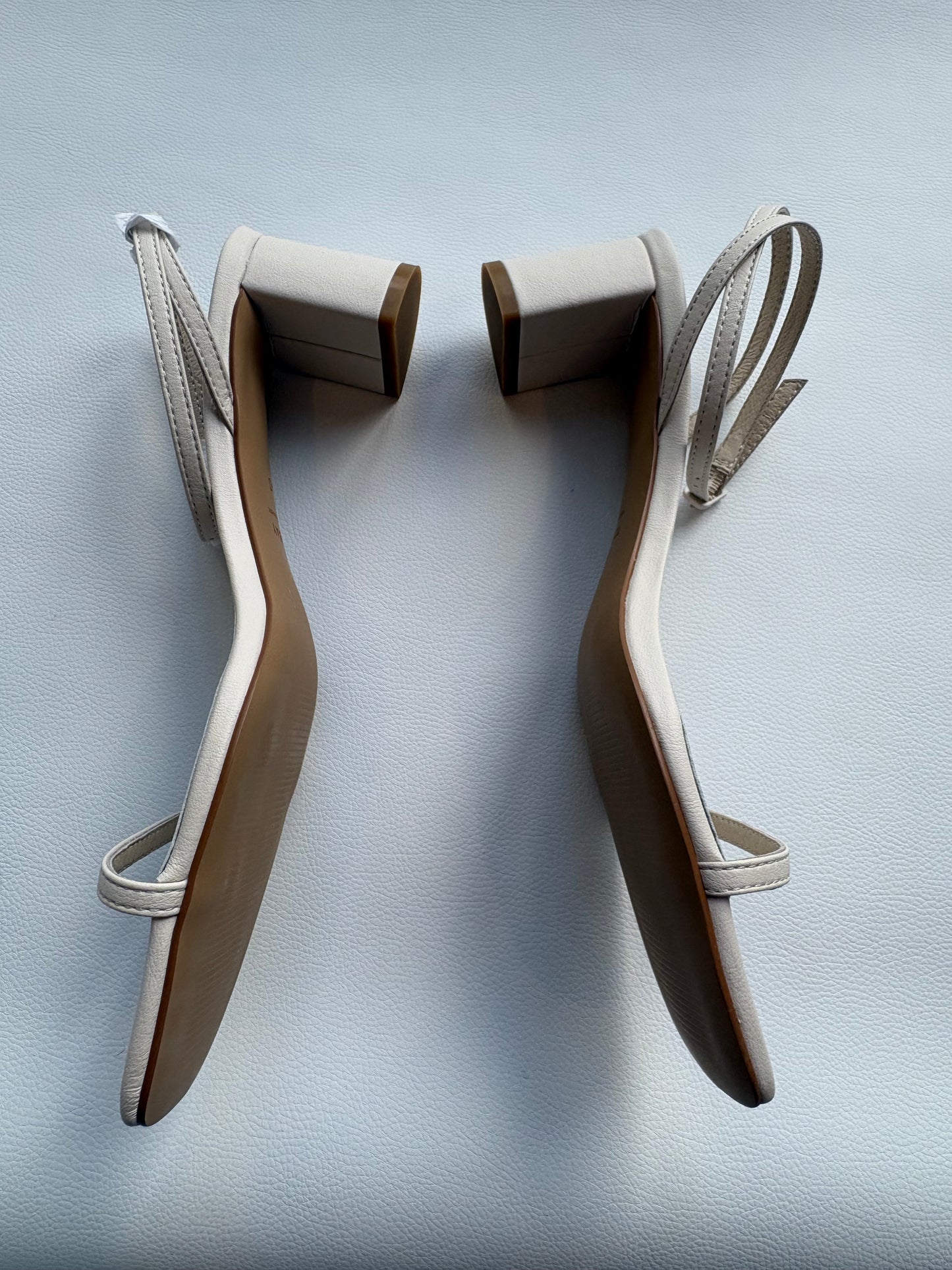 Nelson Made Strappy Mini Block Cream Sandal - 40