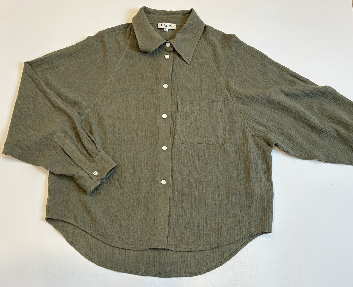 Laing - Raglan Sleeve Blouse - XS (RRP $349)