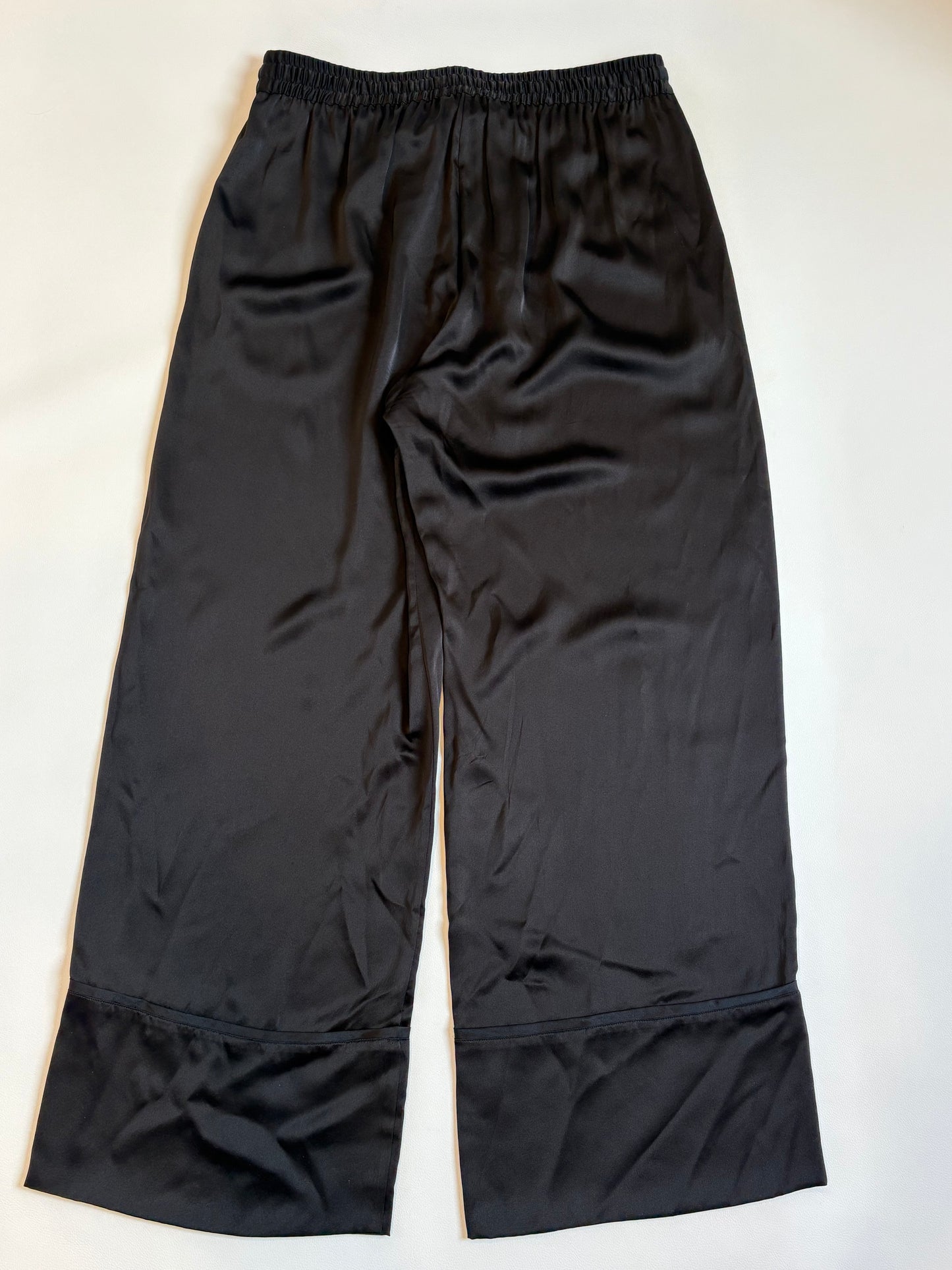 Lee Mathews Stella Silk Satin Pant, Black - 4 (NZ14)