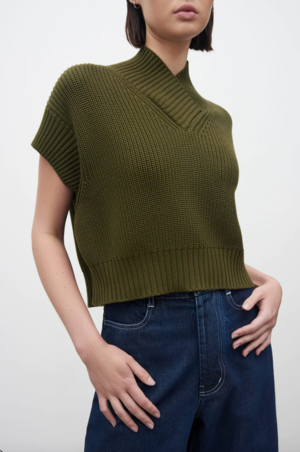 Kowtow Unity Vest - Khaki - M
